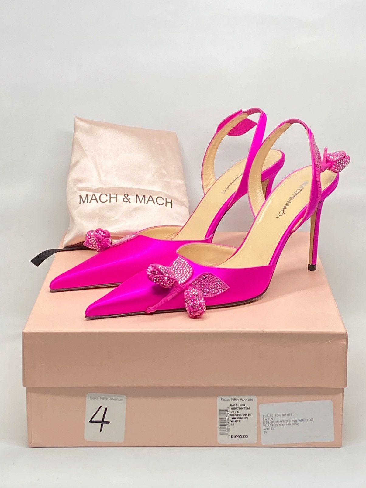MACH & MACH Mach & Mach Wonder Tulip 95MM Crystal Slingback Pump size 40 Size US 10 / IT 40 - 13 Thumbnail