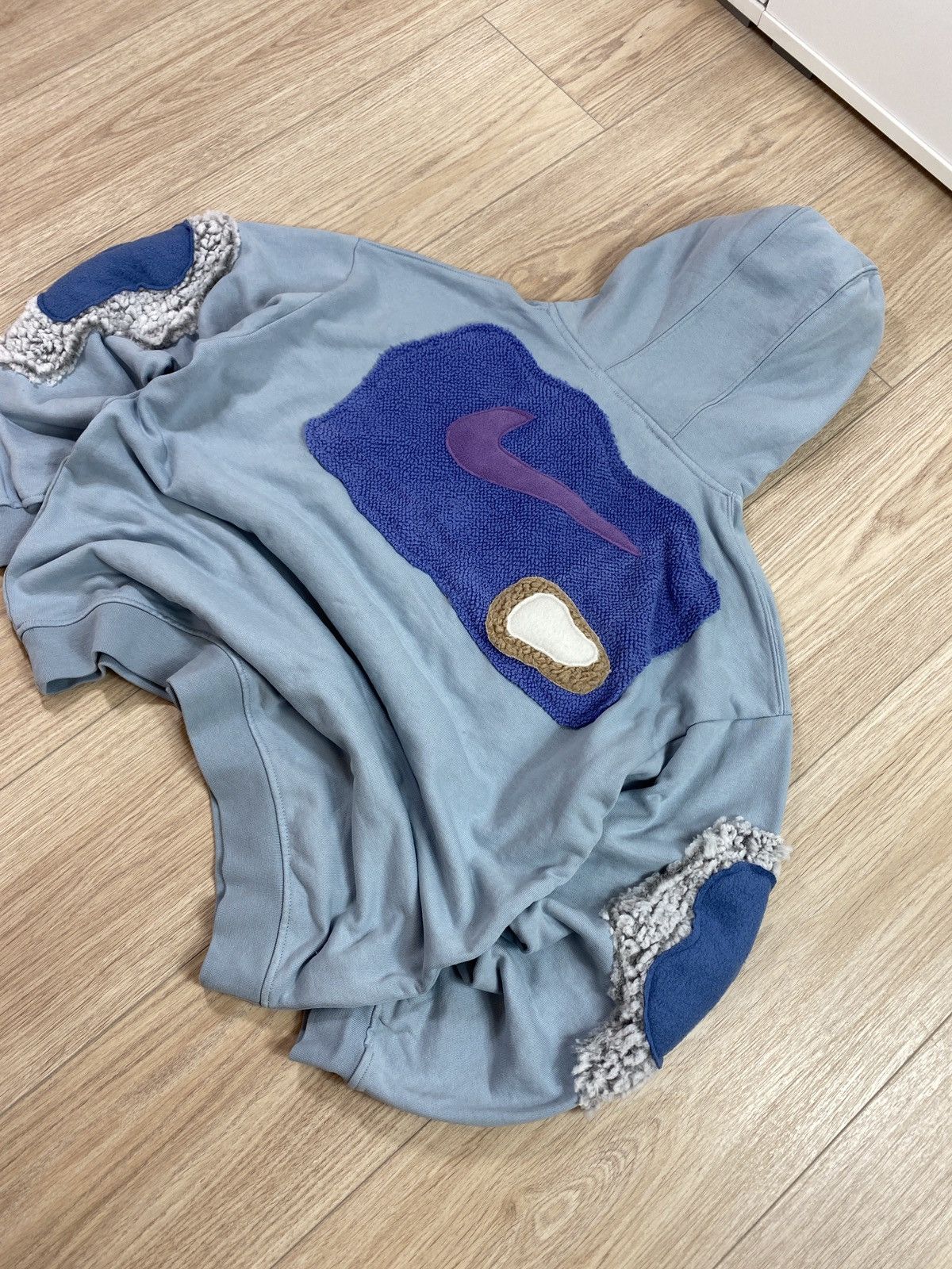 Nike × Vintage Vintage Nike Custom UFO Center Swoosh Oversize Hoodie Y2K UK Size US L / EU 52-54 / 3 - 6 Thumbnail