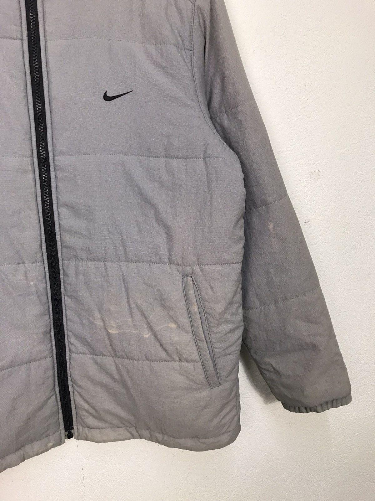 Japanese Brand × Nike × Vintage Vintage Faded Nike Spellout Puffer Jacket Size US L / EU 52-54 / 3 - 5 Thumbnail