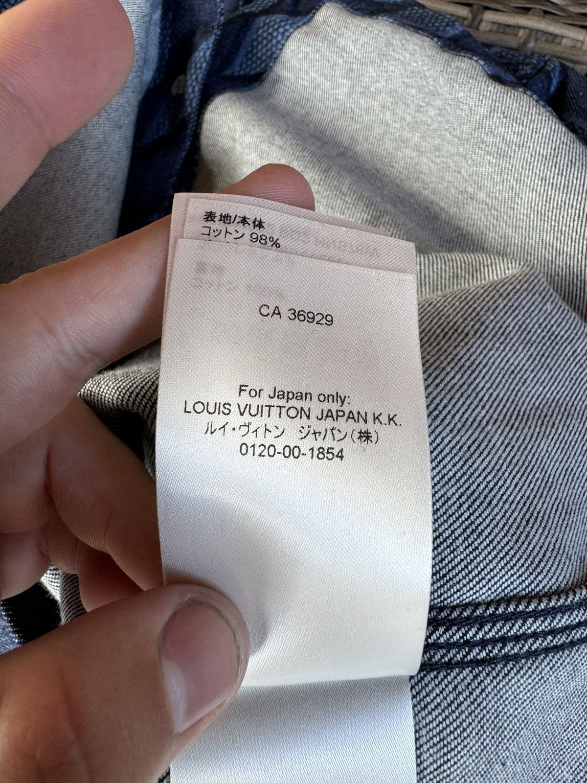 Louis Vuitton Louis Vuitton Indigo Diamond-Stipe Denim Shirt SMALL Size US S / EU 44-46 / 1 - 12 Thumbnail