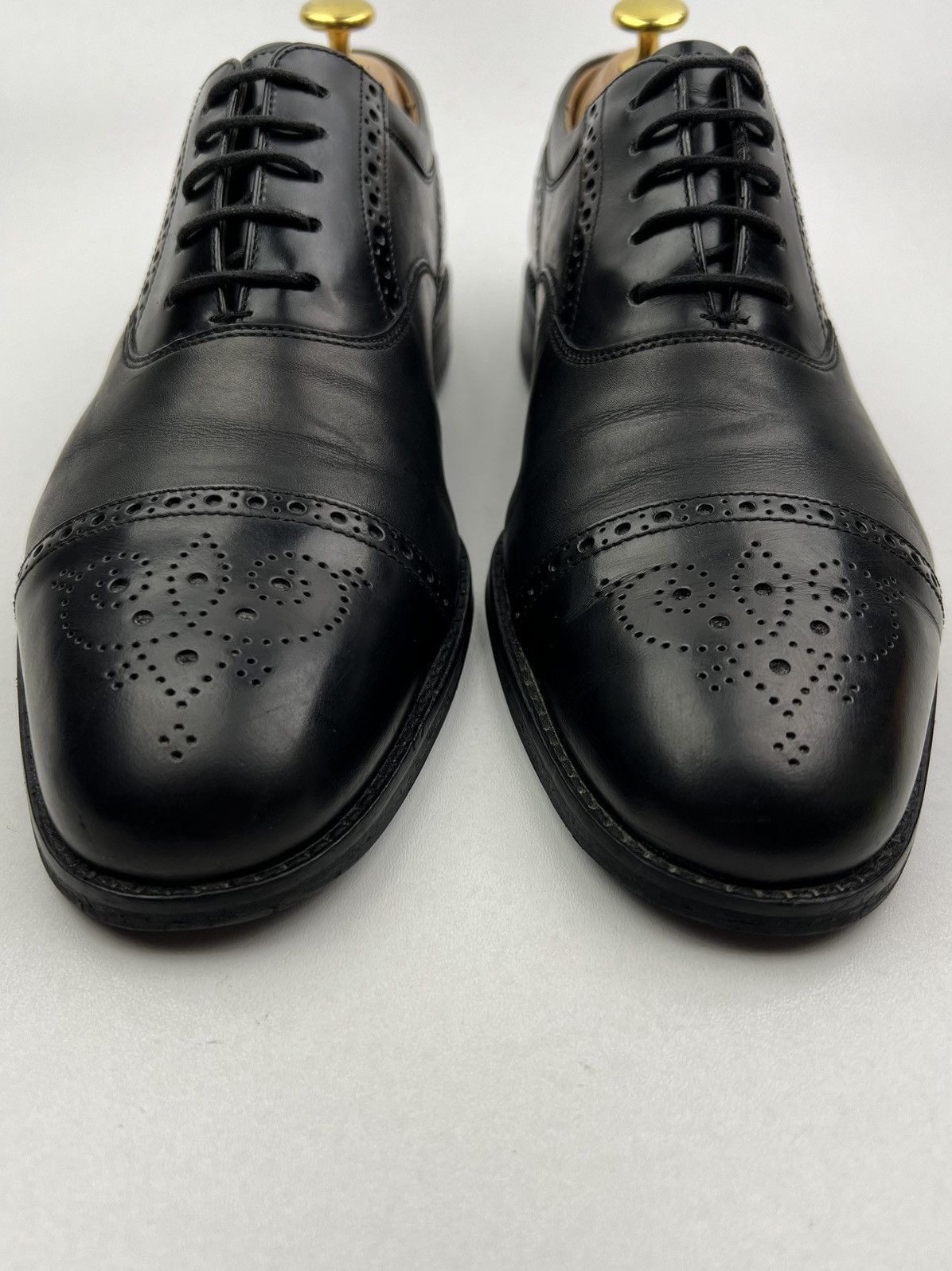 Loake LOAKE Oxfords Leather Shoes Lace Up Woodstock Black Men’s Size US 8.5 / EU 41-42 - 3 Thumbnail