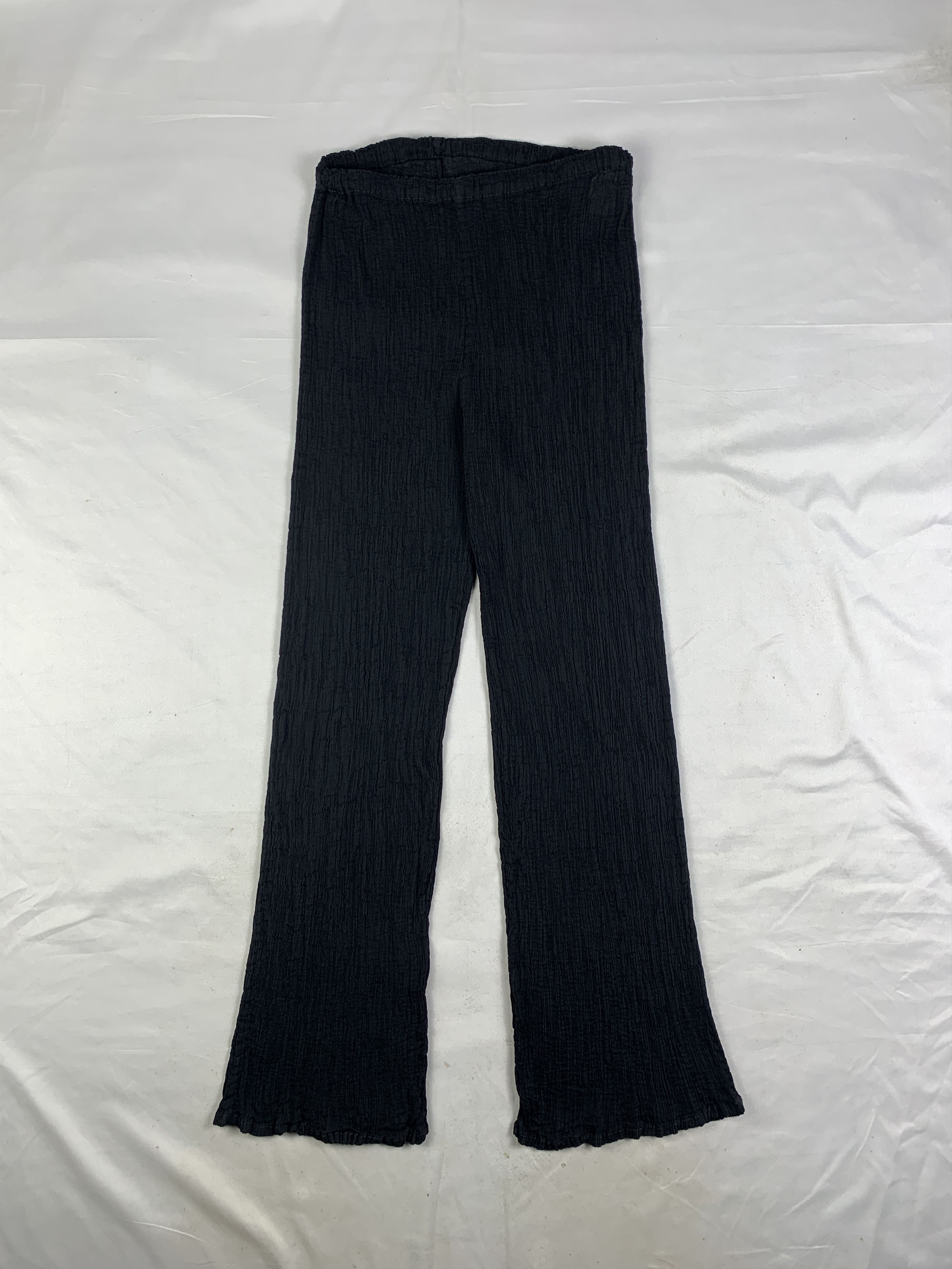 2000s me by Issey Miyake Black Pleated Pants (S)