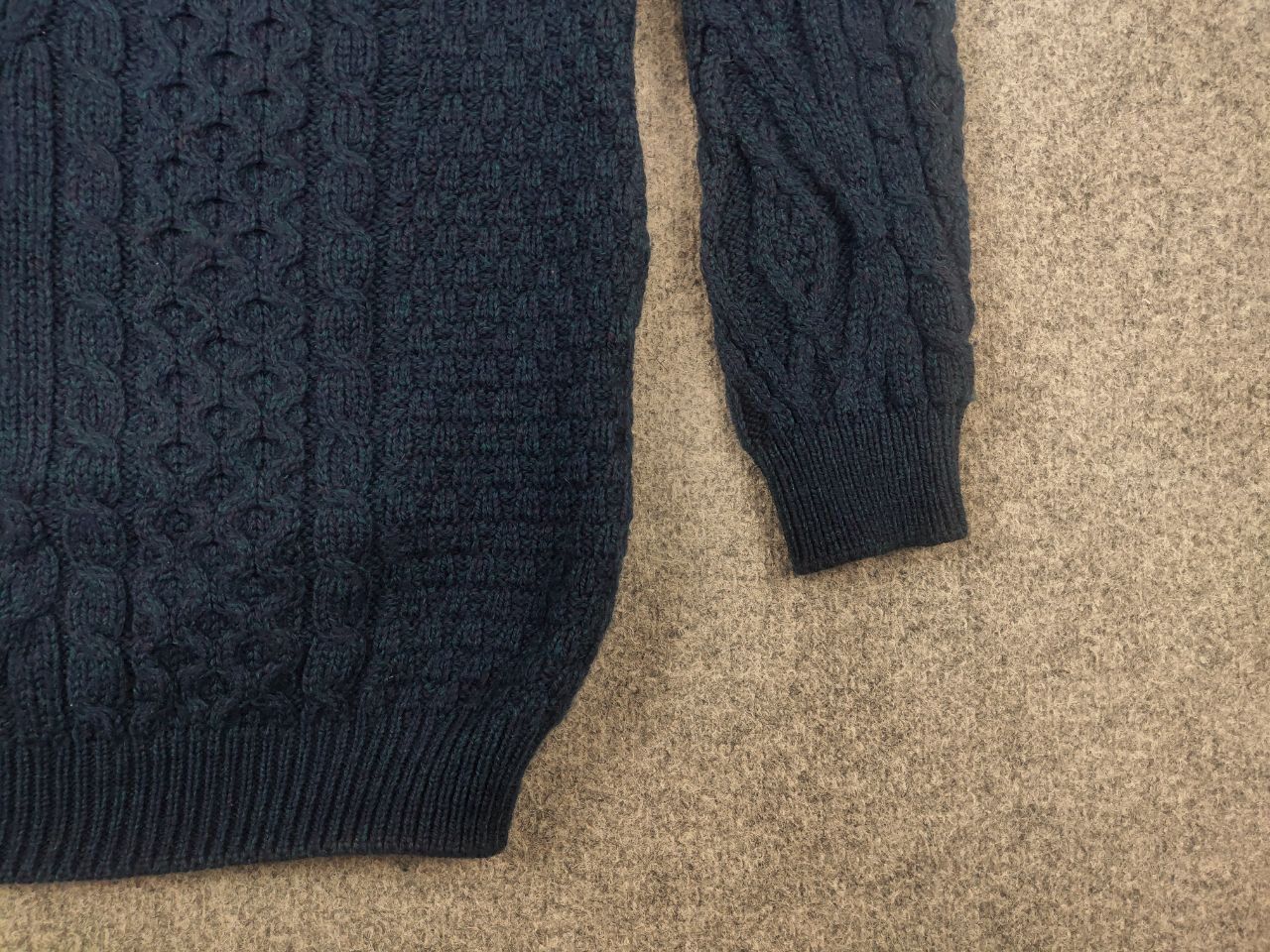Carraig Donn Vintage Carraig Donn cable Blue Fisherman Sweater Button Size US L / EU 52-54 / 3 - 5 Thumbnail