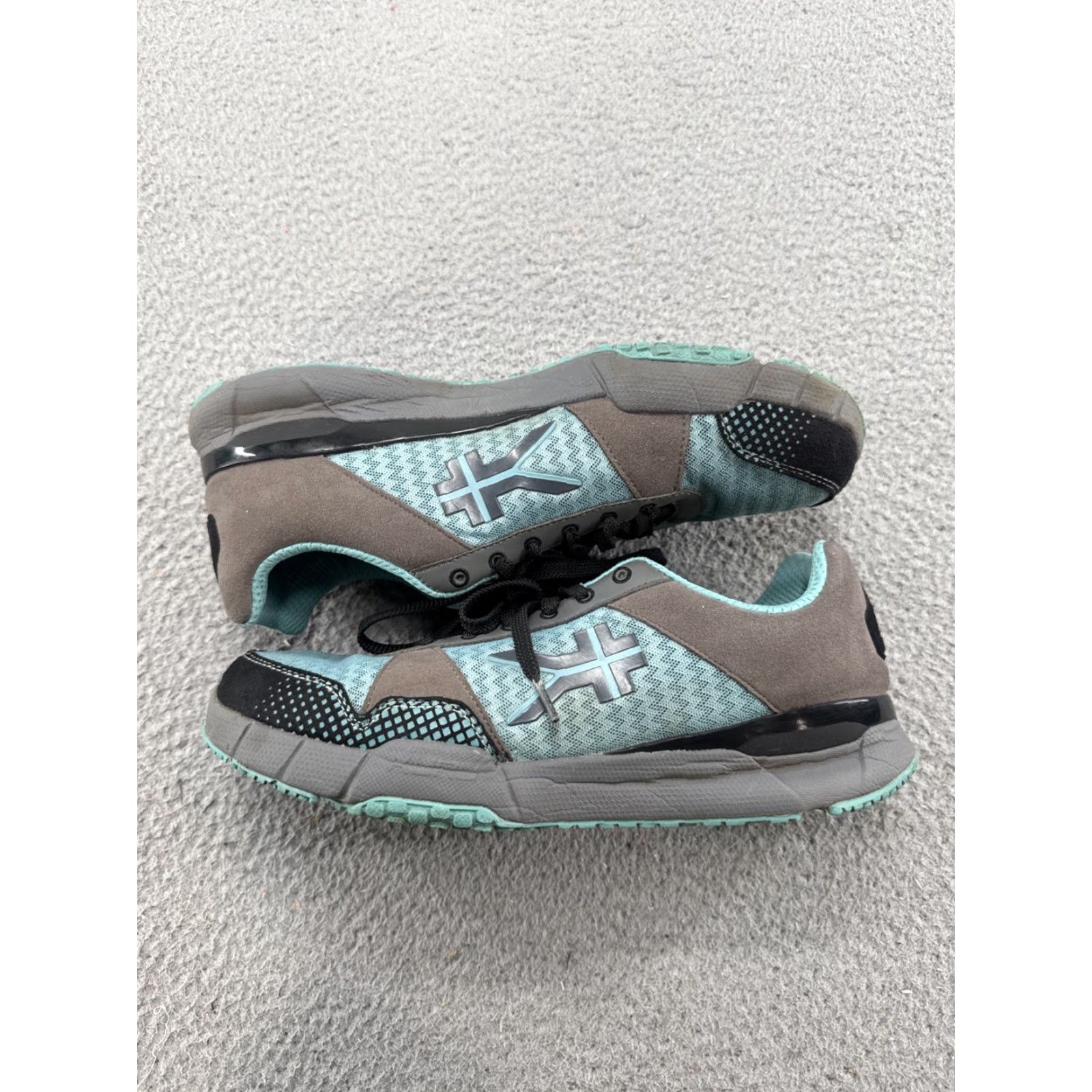 Vintage KURU Quantum Womens Sneakers Urban Concrete/Topaz Blue Sz 11.5 Workwear Athletic Synthetic Lace Up Size US 11.5 / IT 41.5 - 2 Thumbnail