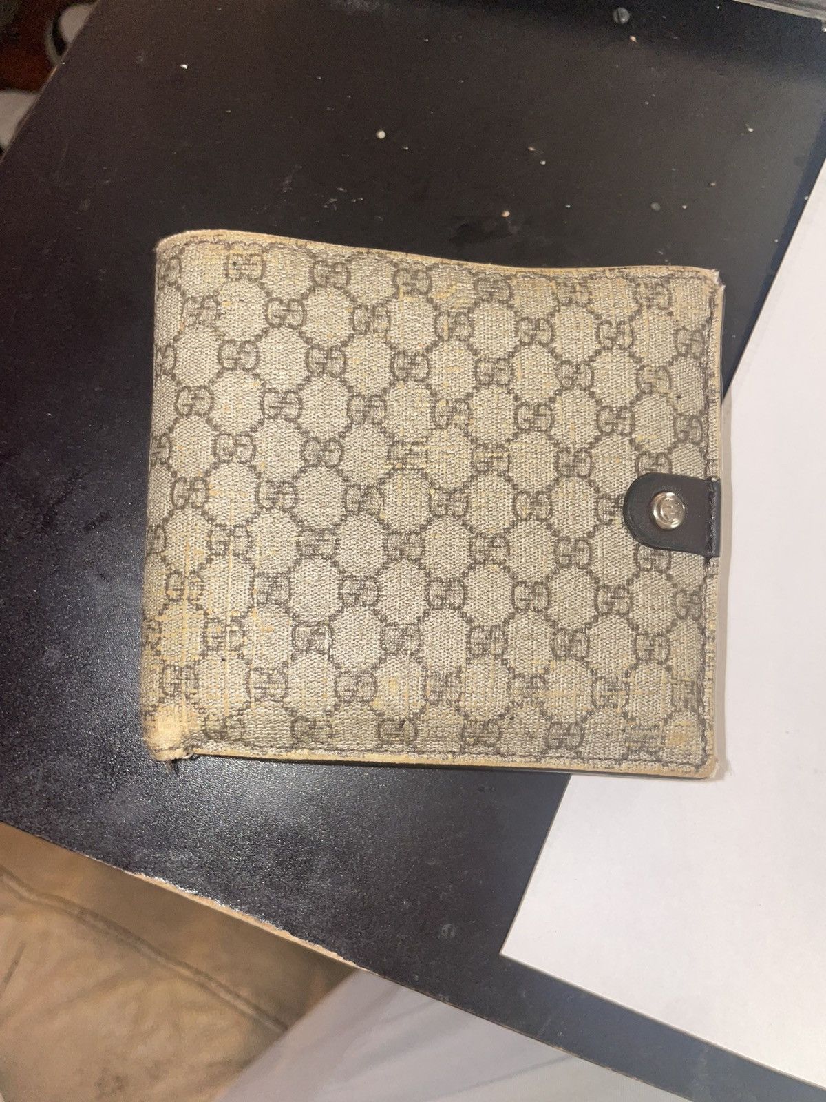 Gucci Gucci Wallet. Double G brown Canvas & Leather wallet Size ONE SIZE - 3 Thumbnail
