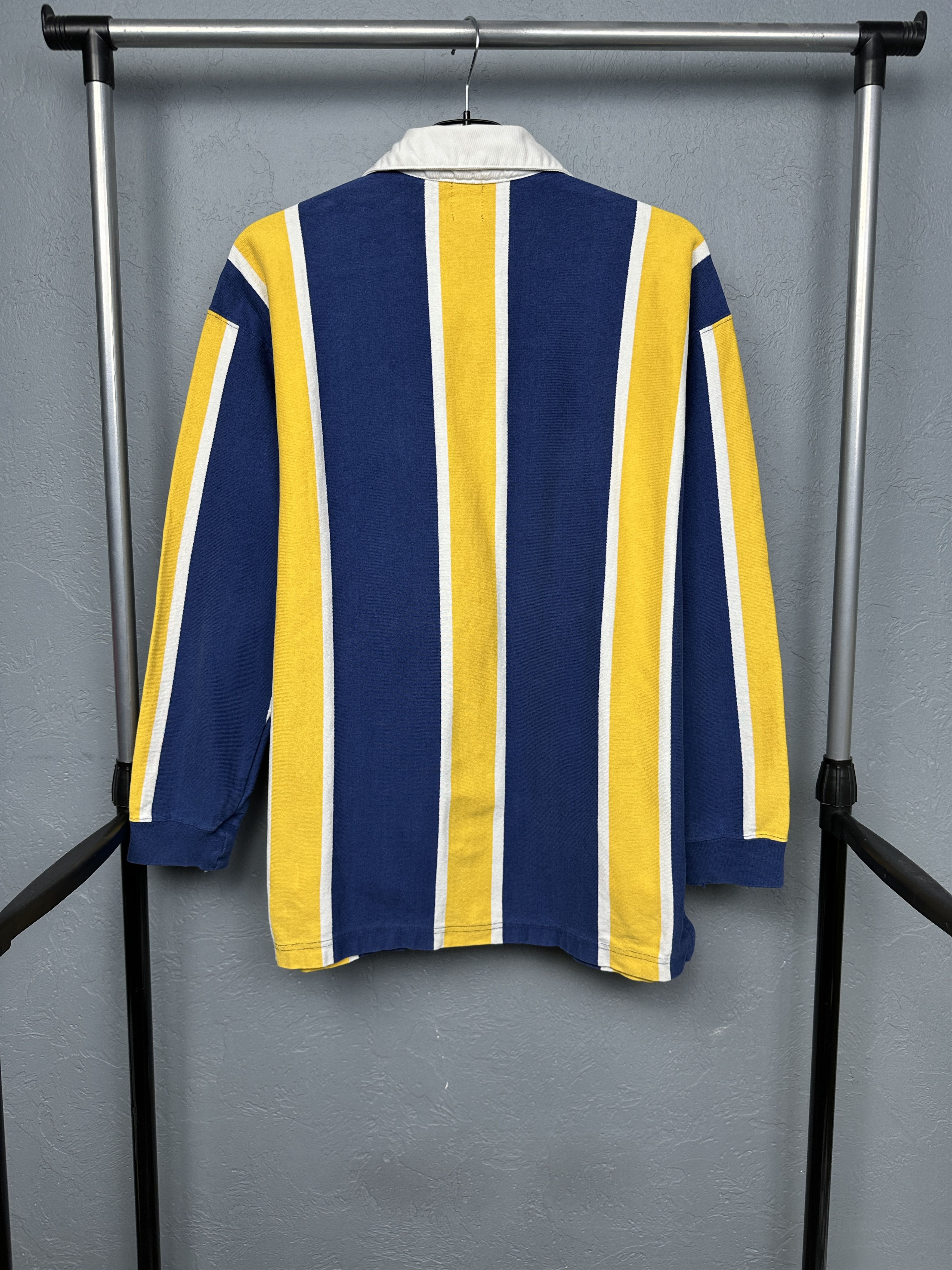 Gap Gap 90s Vintage Mens Rugby Long Sleeve Striped Polo Shirt Size US M / EU 48-50 / 2 - 5 Thumbnail