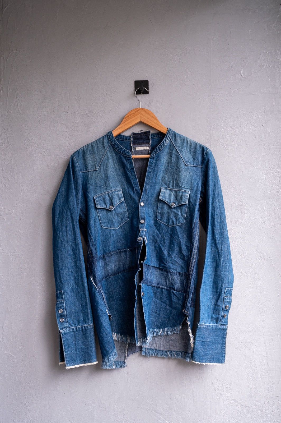 Greg Lauren Greg Lauren denim western studio deconstructed kimono shirt Size US S / EU 44-46 / 1 - 2 Thumbnail