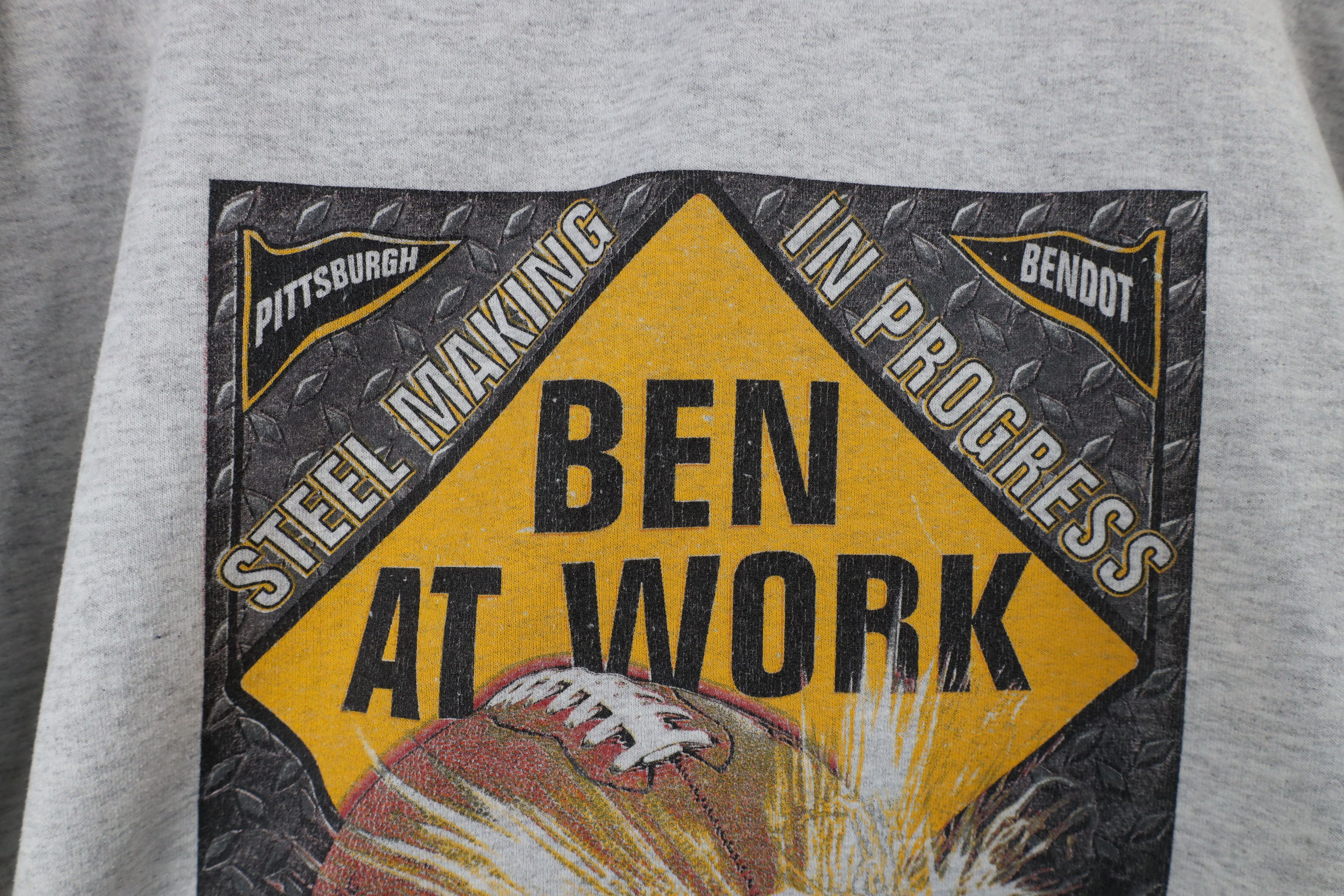 Vintage Vintage Ben Roethlisberger Pittsburgh Football Sweatshirt Size US L / EU 52-54 / 3 - 6 Thumbnail