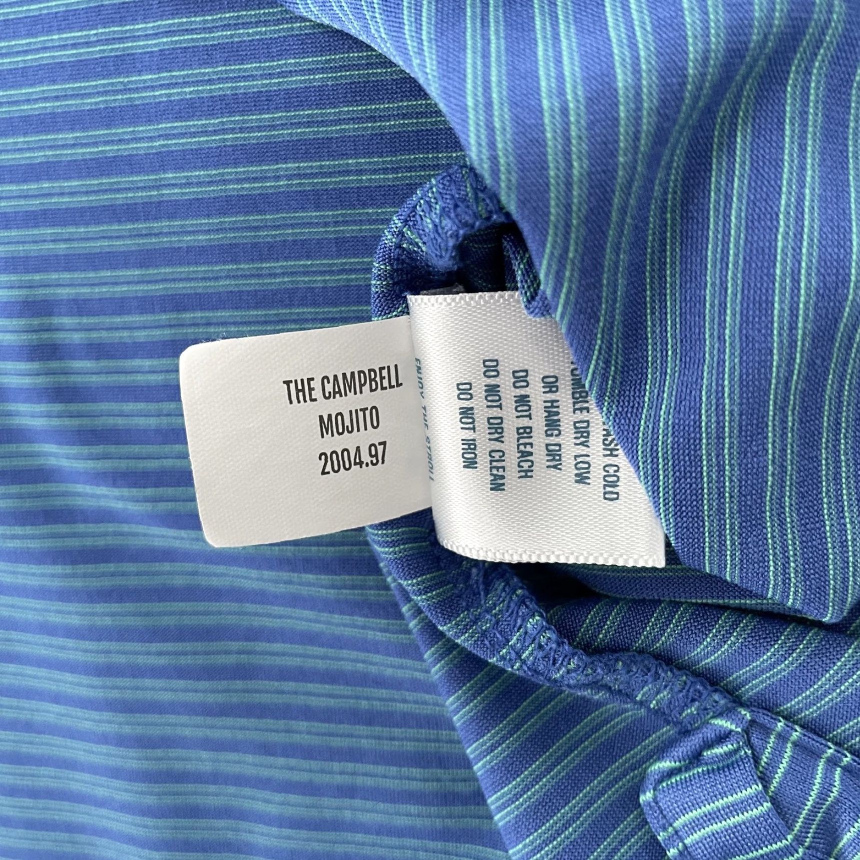Vintage VINTAGE Holderness & Bourne Polo Shirt Adult XL Blue Stripe Golf Logo Men Size US XL / EU 56 / 4 - 7 Thumbnail