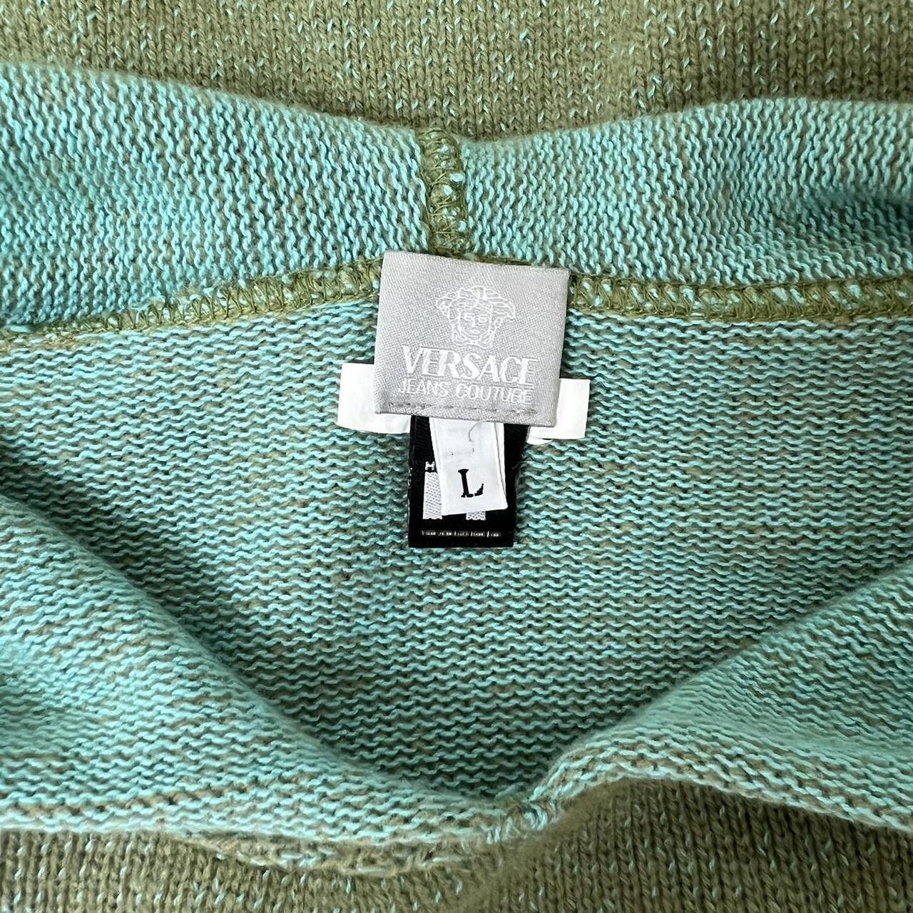 Versace Versace Green Hoody Size L / US 10 / IT 46 - 3 Thumbnail