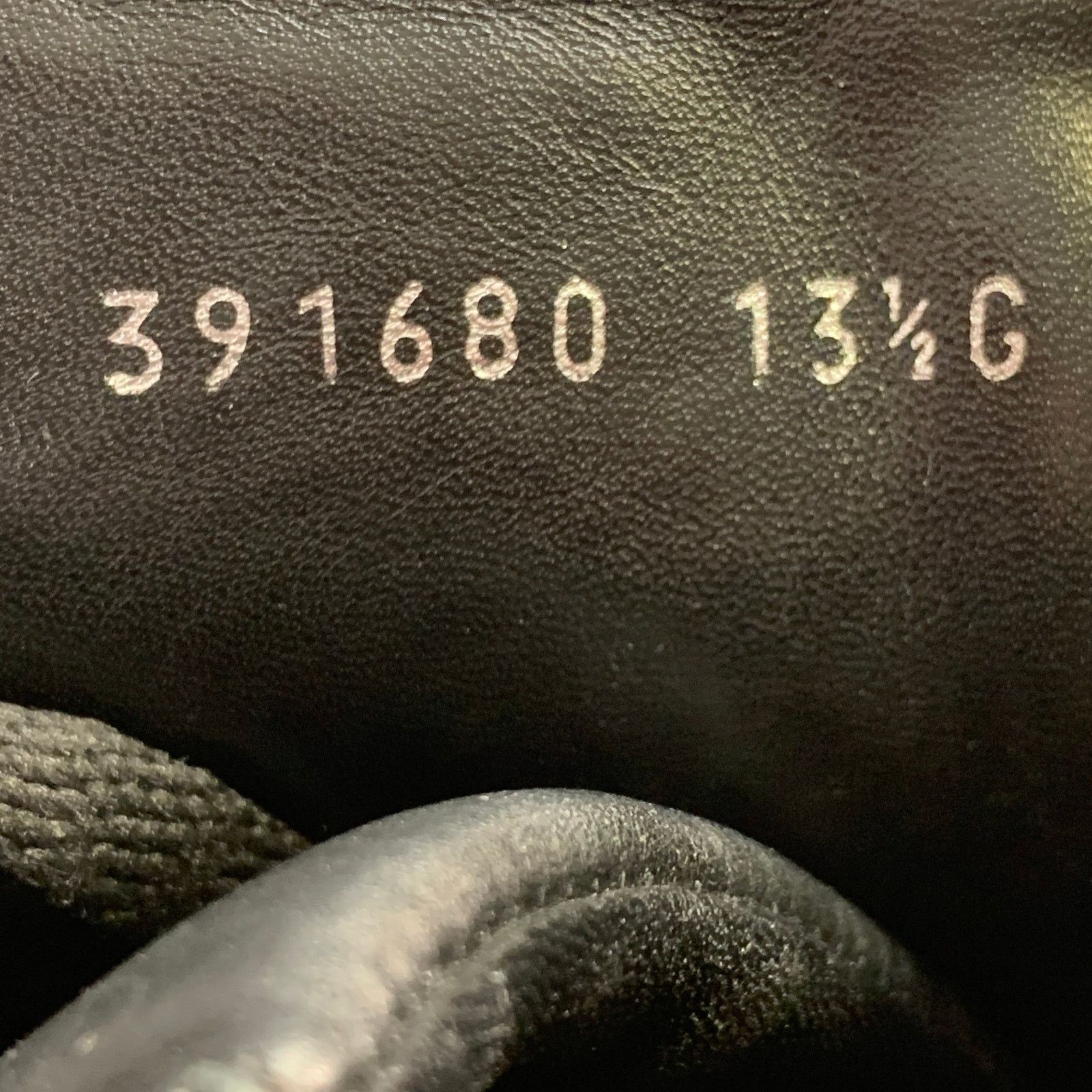 Gucci GUCCI 14 Black Silver Studded Leather High Top Sneakers Size US 14 / EU 47 - 8 Thumbnail