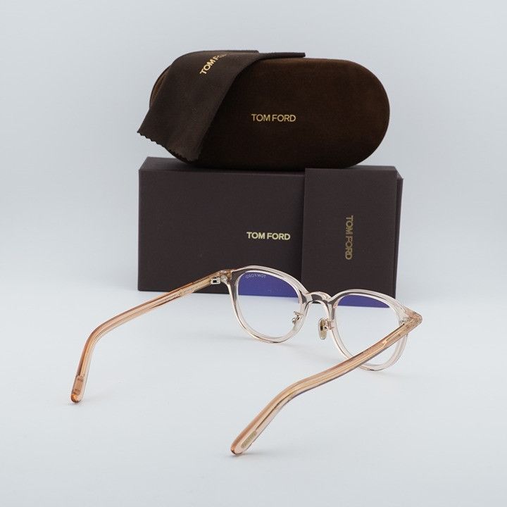 Tom Ford Tom Ford FT5857-D-B 072 Eyeglasses Brown 48mm Square Frame Size ONE SIZE - 8 Thumbnail