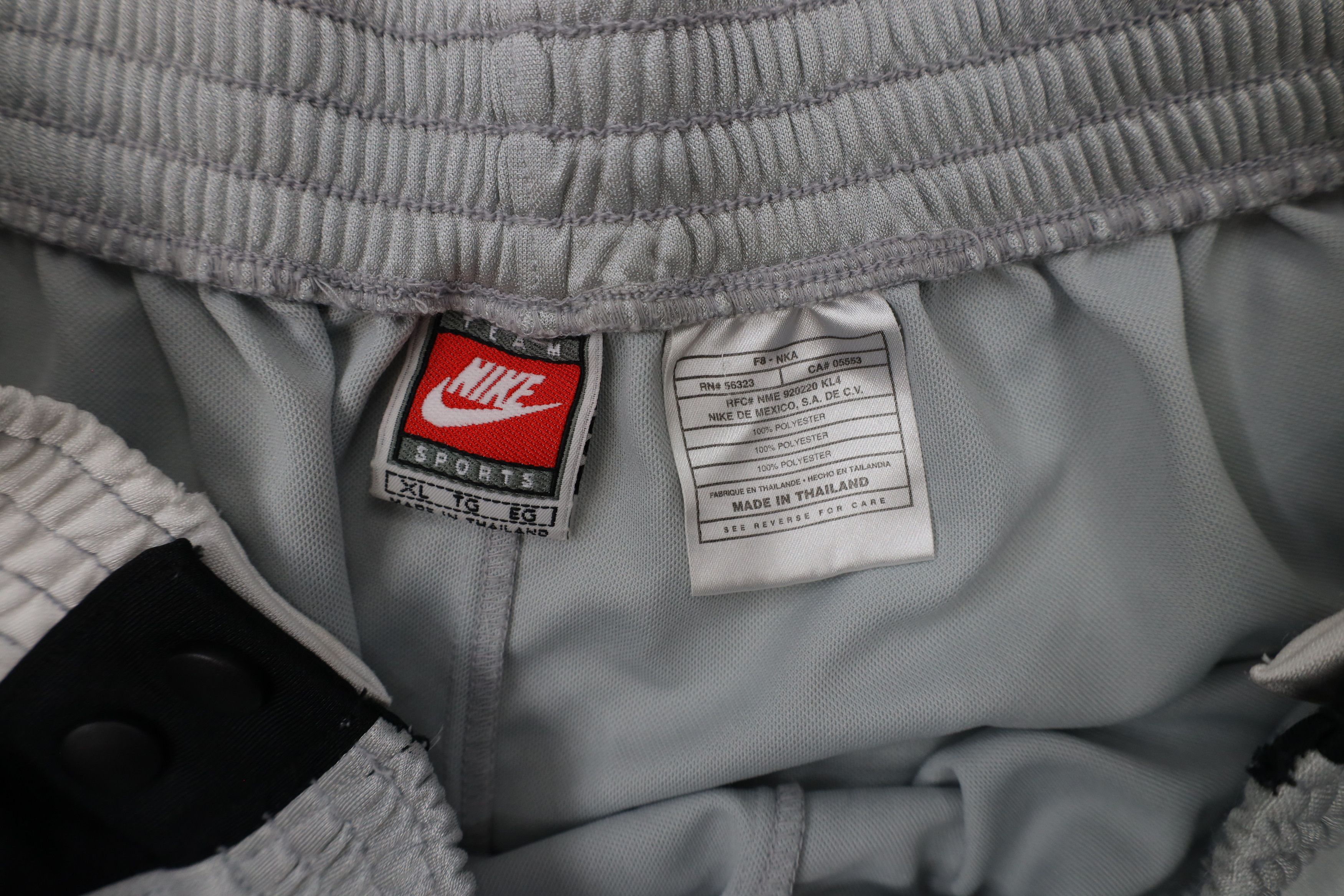 Nike × Vintage Vintage 90s Nike Basketball Swoosh Wide Leg Tearaway Pants Size US 38 / EU 54 - 6 Thumbnail