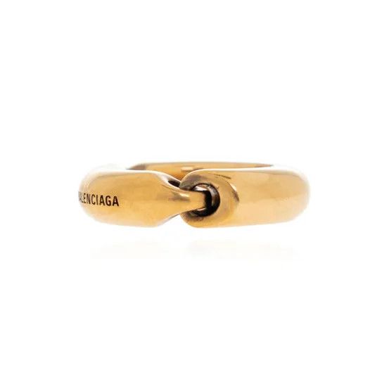Balenciaga o1mt1gz0125 Size: 52 / Solid 2.0 Ring in Gold Size ONE SIZE - 2 Thumbnail