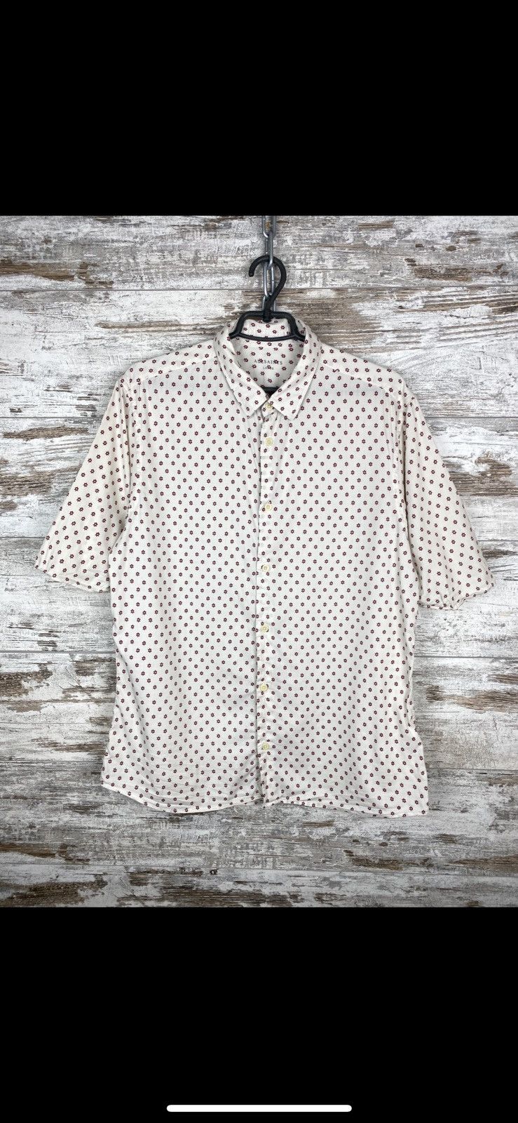 Allsaints × Vintage Mens Vintage Allsaints Short Sleeve Shirt Button Up Size US L / EU 52-54 / 3 - 1 Thumbnail