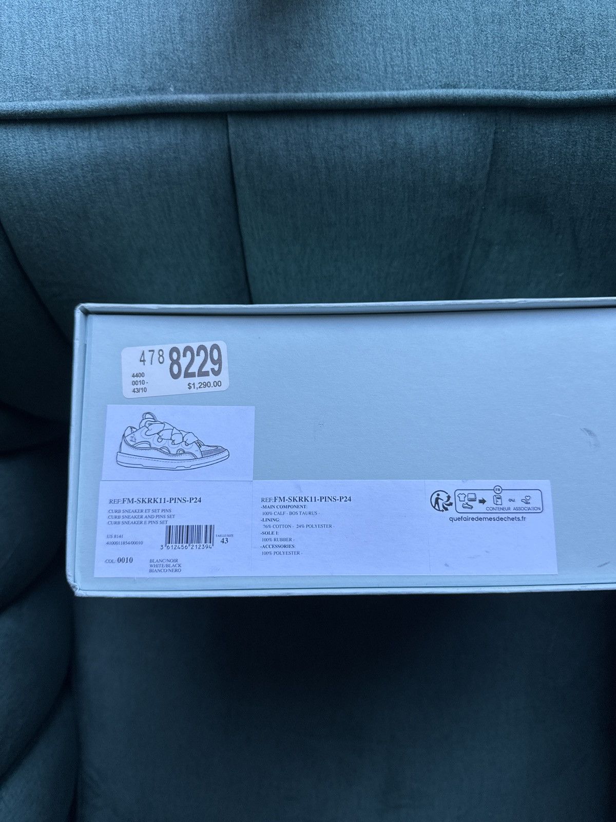 Lanvin Future x Lanvin Curb 3.0 'White Black' Size US 10 / EU 43 - 1 Thumbnail