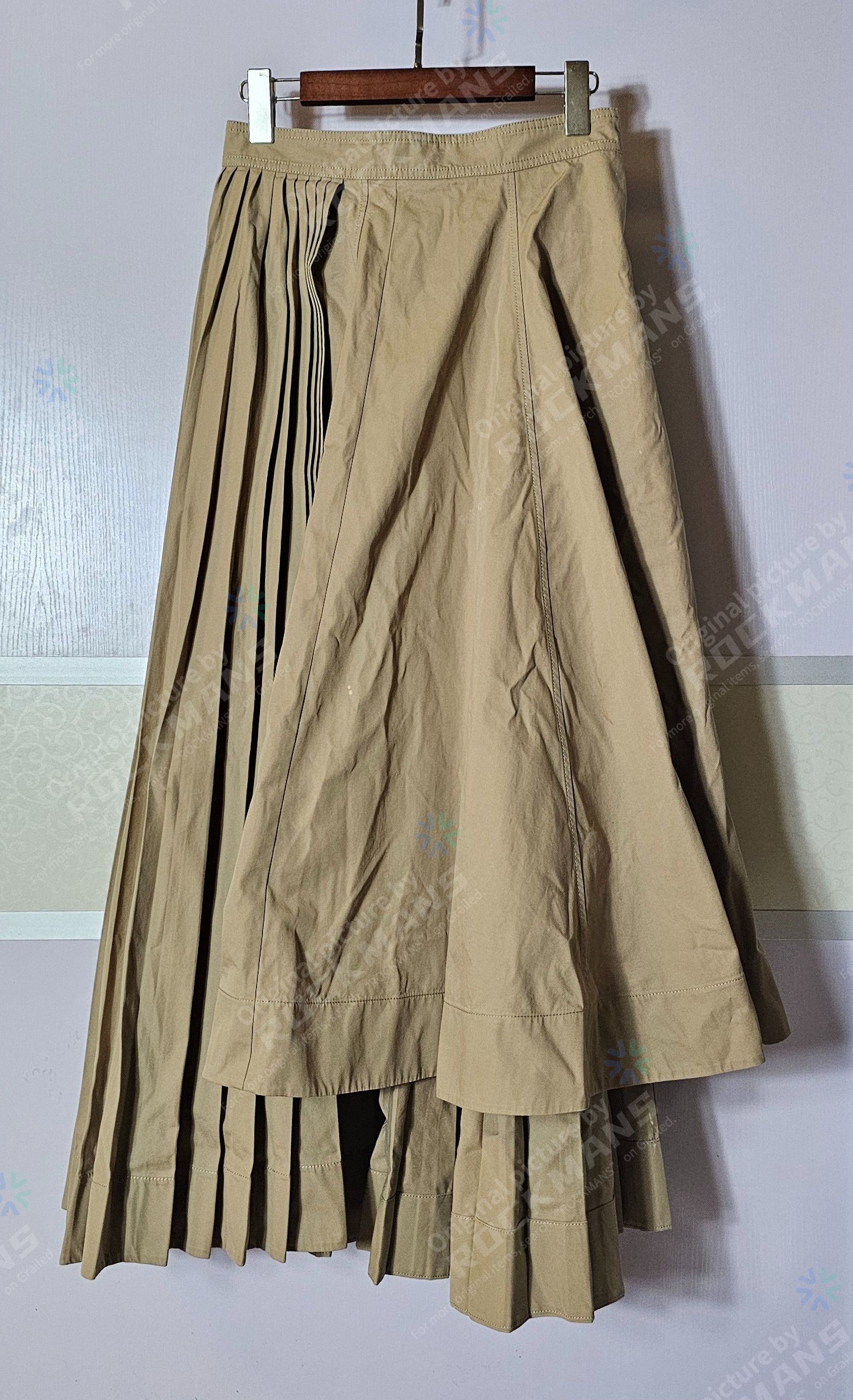 Dior Dior Pleated Cotton Maxi Wrap Skirt in Natural Size 40 Size S / US 4 / IT 40 - 6 Thumbnail