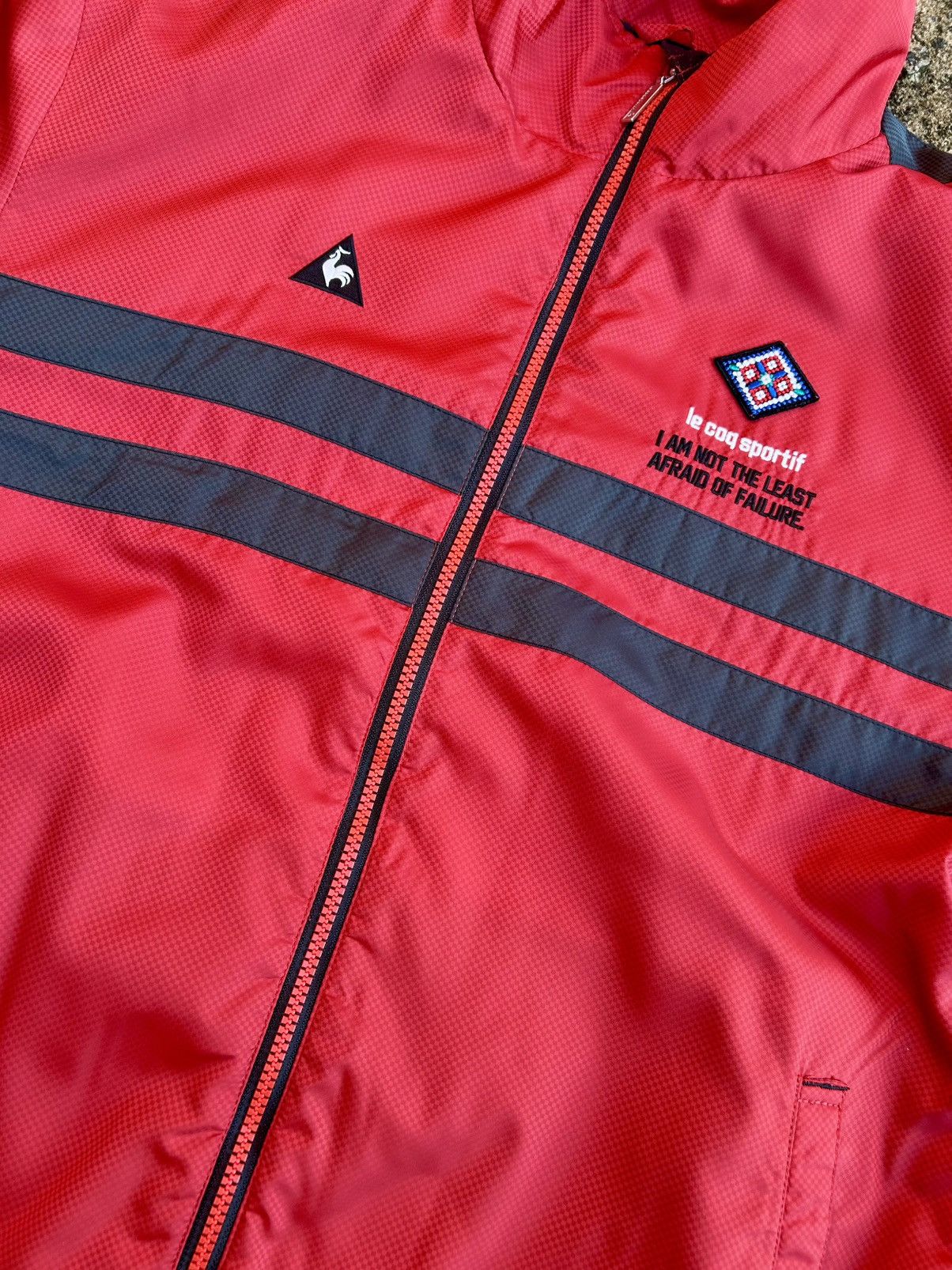 Japanese Brand × Vintage Lecoqsportif Golf Collection Nylon Zipper Jacket Size US L / EU 52-54 / 3 - 6 Thumbnail