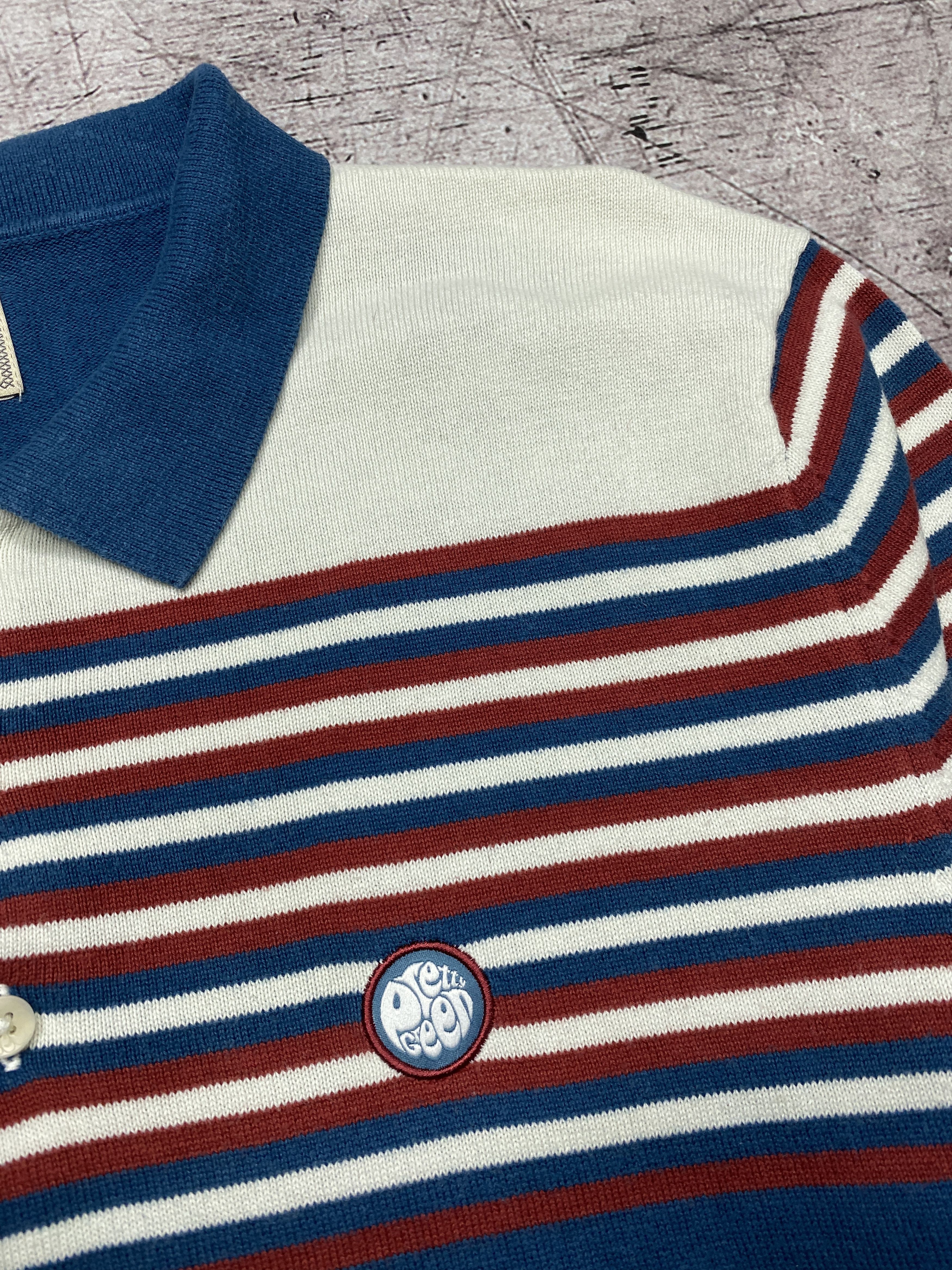 Pretty Green × Vintage Pretty Green Vintage Mens Knit Polo Shirt Size US M / EU 48-50 / 2 - 3 Thumbnail