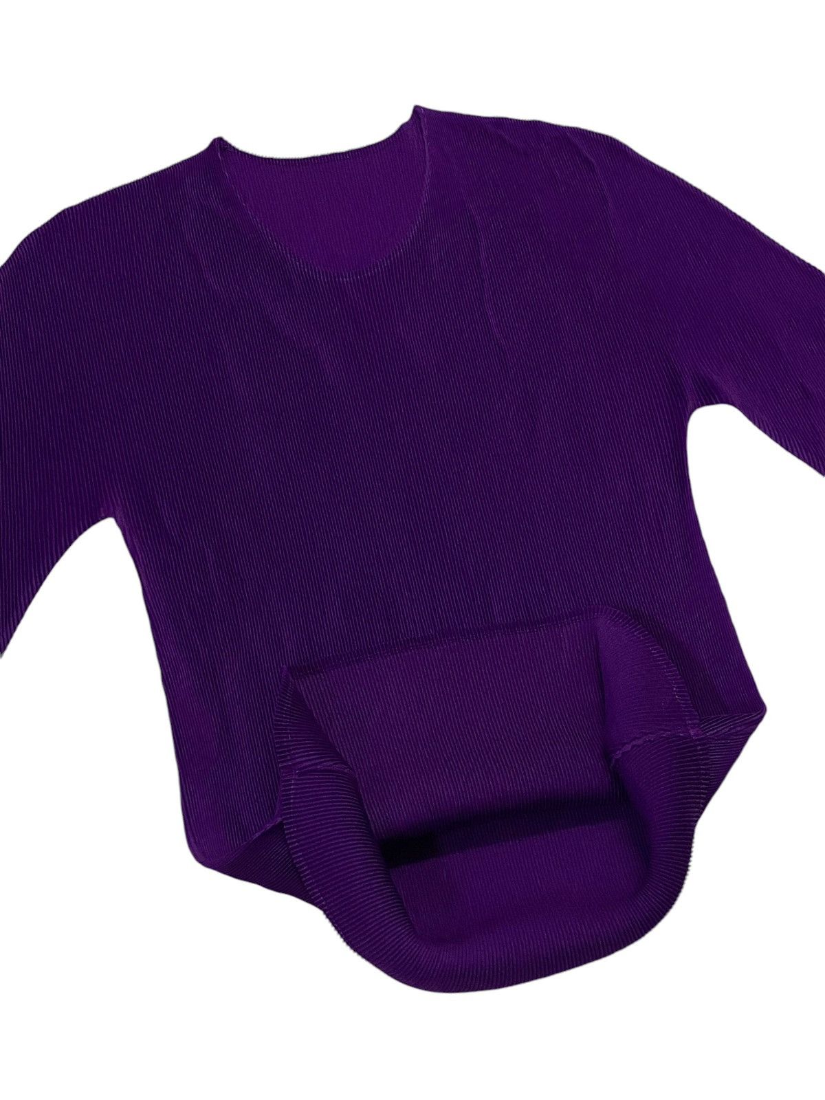 Issey Miyake × Pleats Please Issey Miyake Pleats Please Pleated Purple Long Sleeve Size L / US 10 / IT 46 - 6 Thumbnail