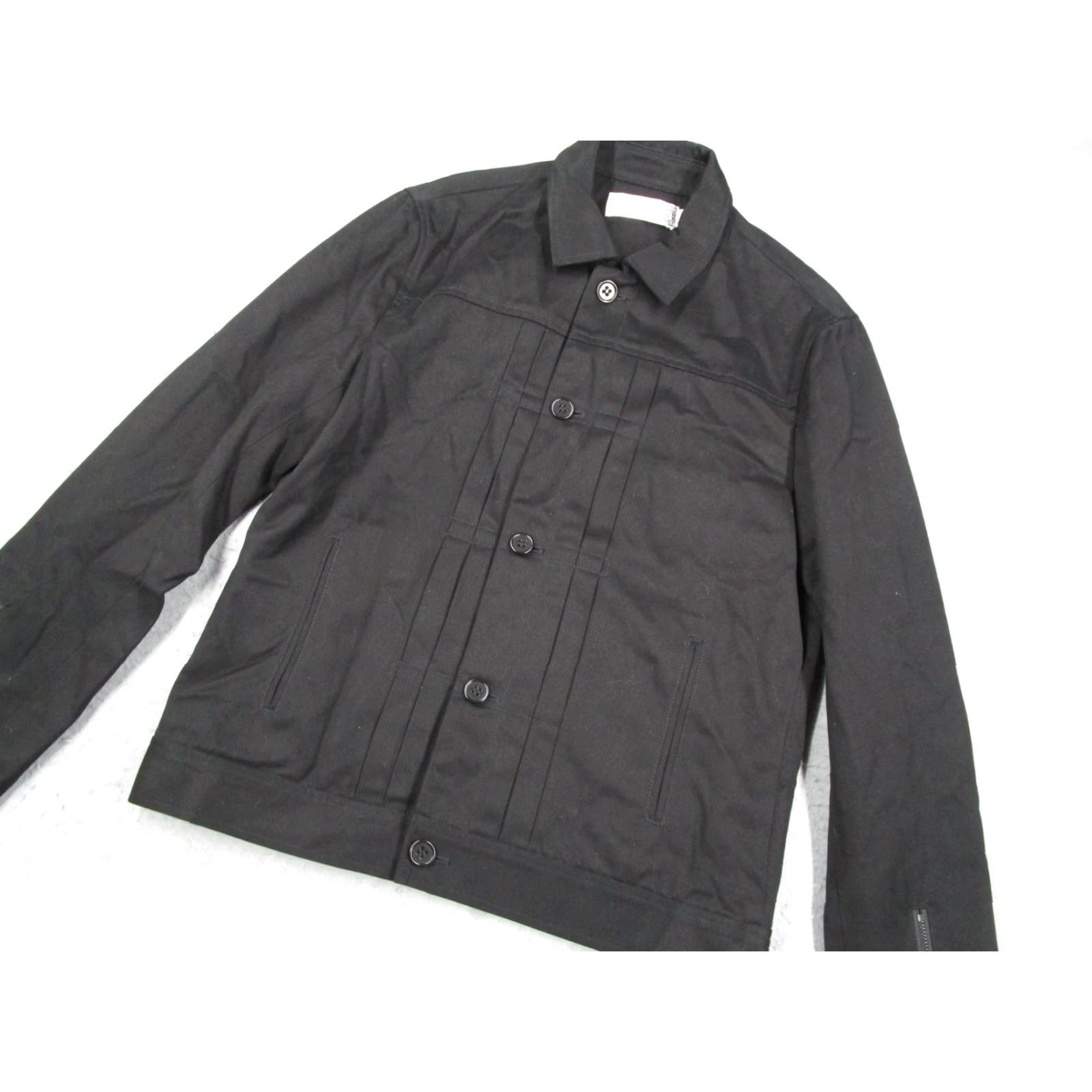 Vintage Shipley & Halmos Jacket Mens Medium Black Cotton Zip Cuff Lined Casual Trucker Size US M / EU 48-50 / 2 - 2 Thumbnail