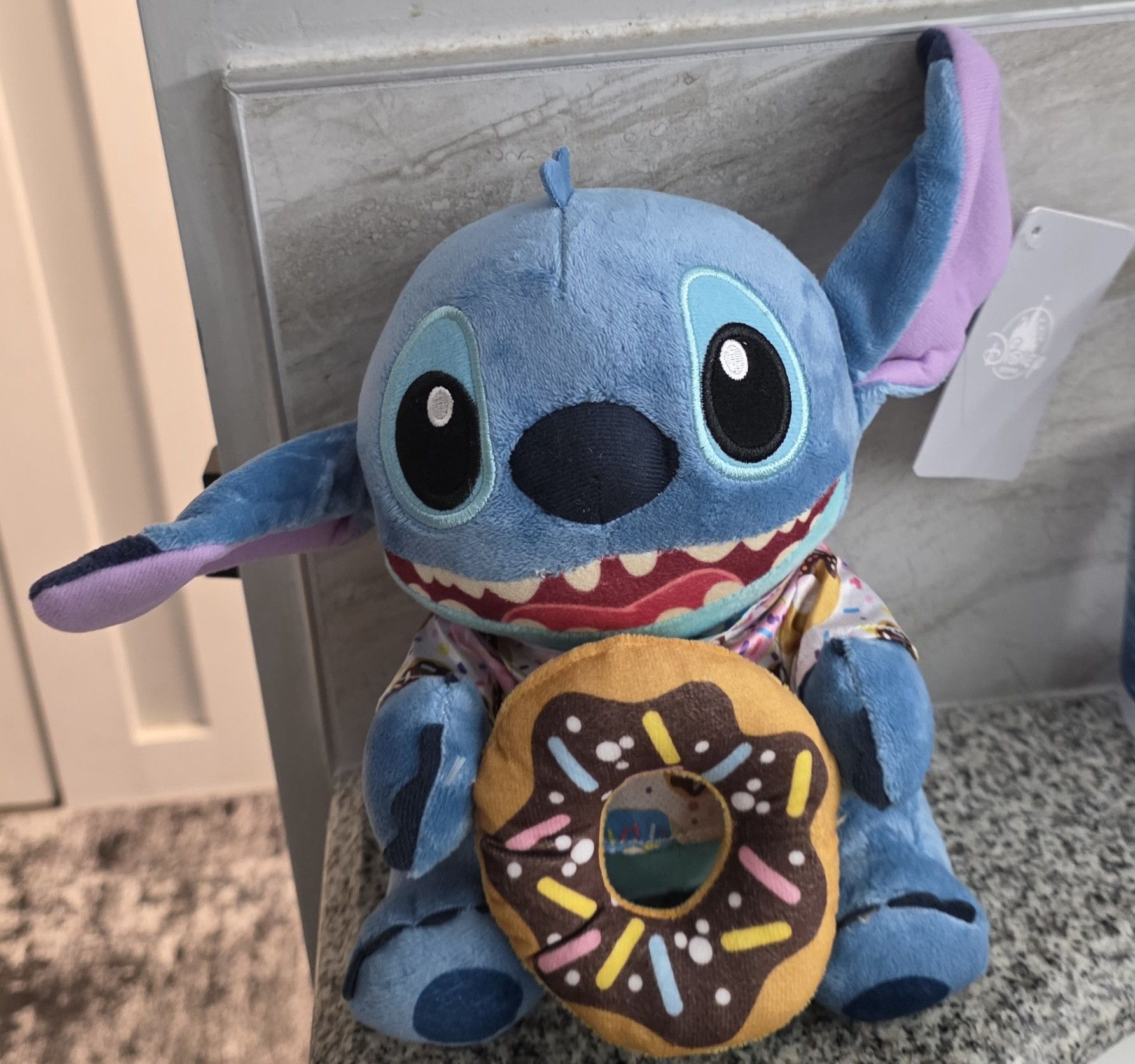 Disney NWT Disney Lilo & Stitch Donut Chocolate Sprinkles Plush 8in Size ONE SIZE - 1 Thumbnail