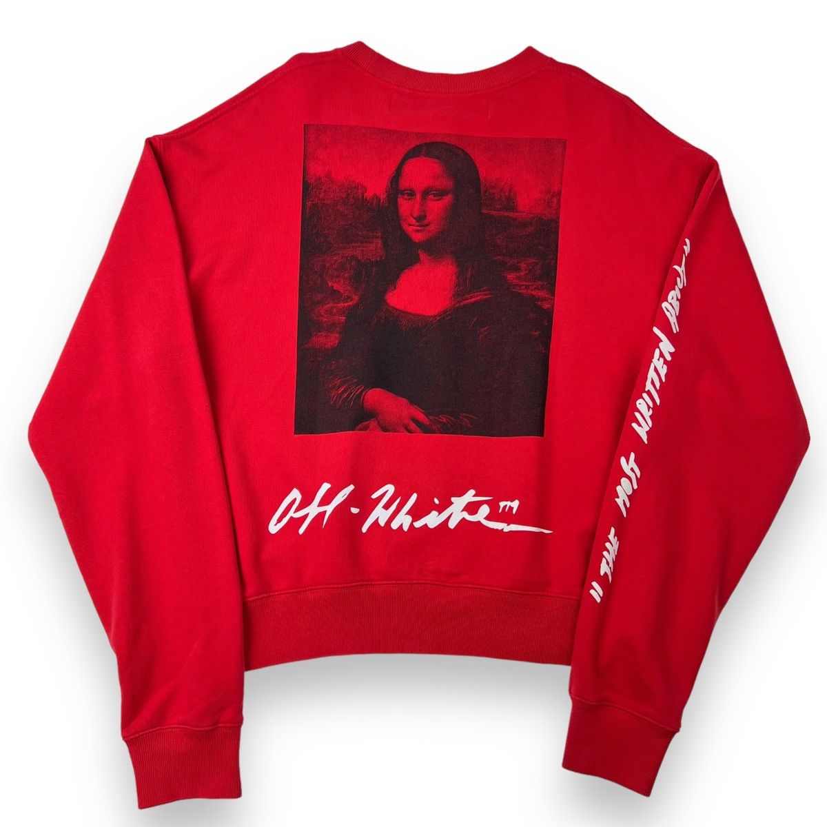 Off-White Off-White Mona Lisa Red Sweatshirt Size US L / EU 52-54 / 3 - 3 Thumbnail