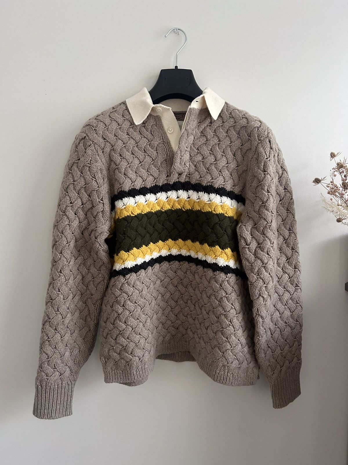 Aime Leon Dore Aime Leon Dore Basket weave knit rugby sweater Size US XS / EU 42 / 0 - 1 Thumbnail