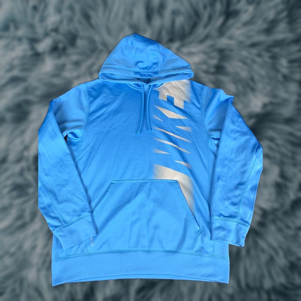 Logo Athletic VINTAGE Nike Air Therma Fit Hoodie Sweatshirt Aqua Big Logo Athletic Sz M Size US M / EU 48-50 / 2 - 1 Thumbnail