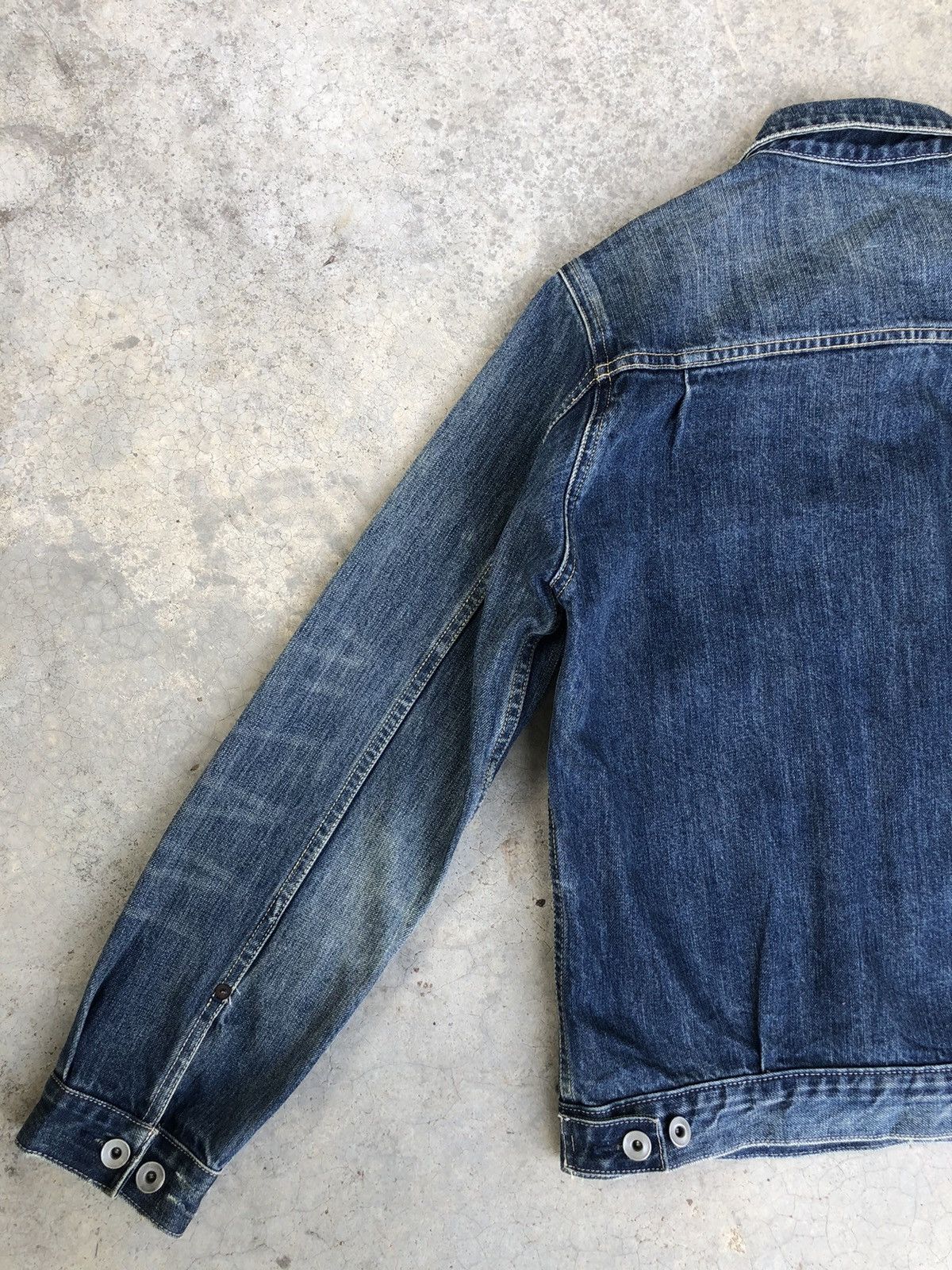 ADAM ET ROPE Type 1 Denim Jacket Distressed Denim Size US M / EU 48-50 / 2 - 9 Thumbnail