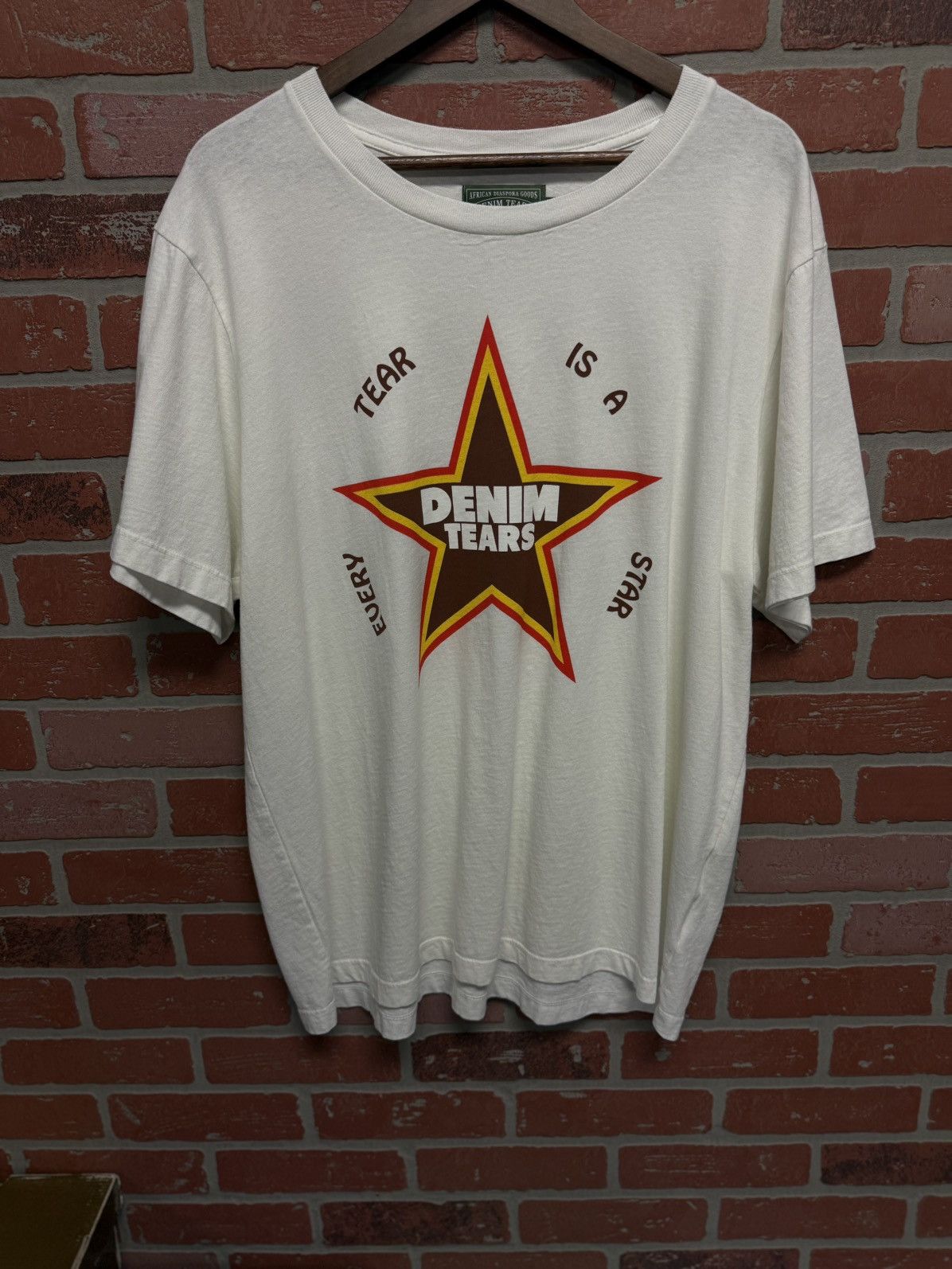 Denim Tears Short Sleeve Tee Shirt Size XXl