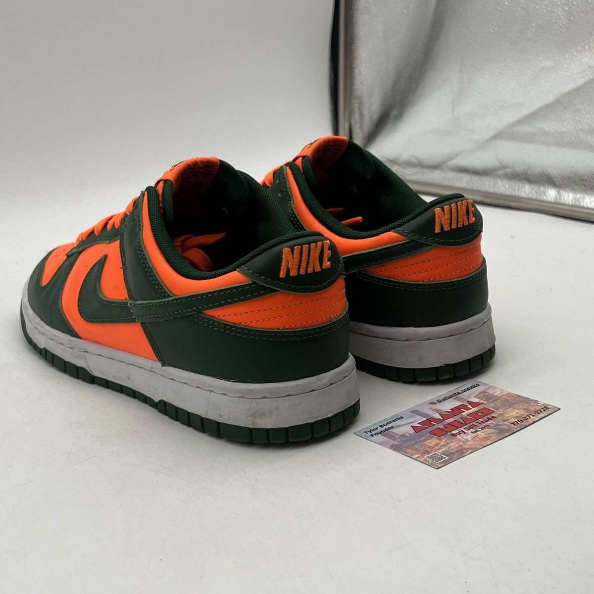 Nike Nike dunk low Miami hurricanes Size US 8 / EU 41 - 4 Thumbnail
