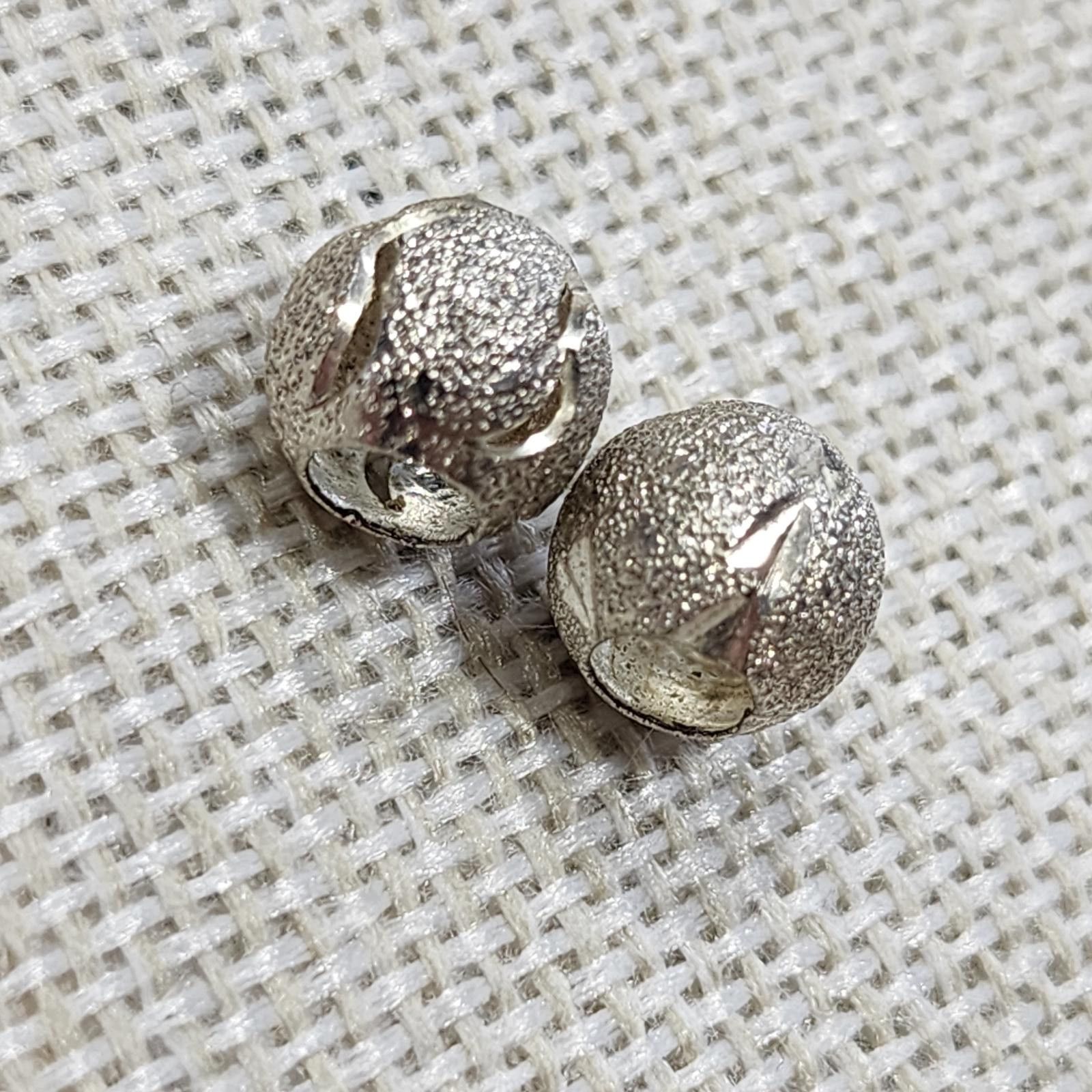 The Unbranded Brand Silver Bead Charm Pair Qty:2 Size ONE SIZE - 1 Thumbnail