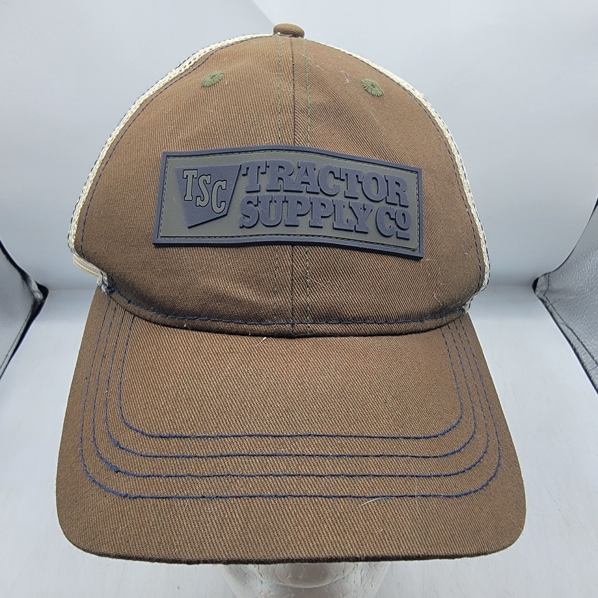 Other TSC Tractor Supply Co Brown Mesh Trucker Hat Snapback Adjust Size ONE SIZE - 1 Thumbnail