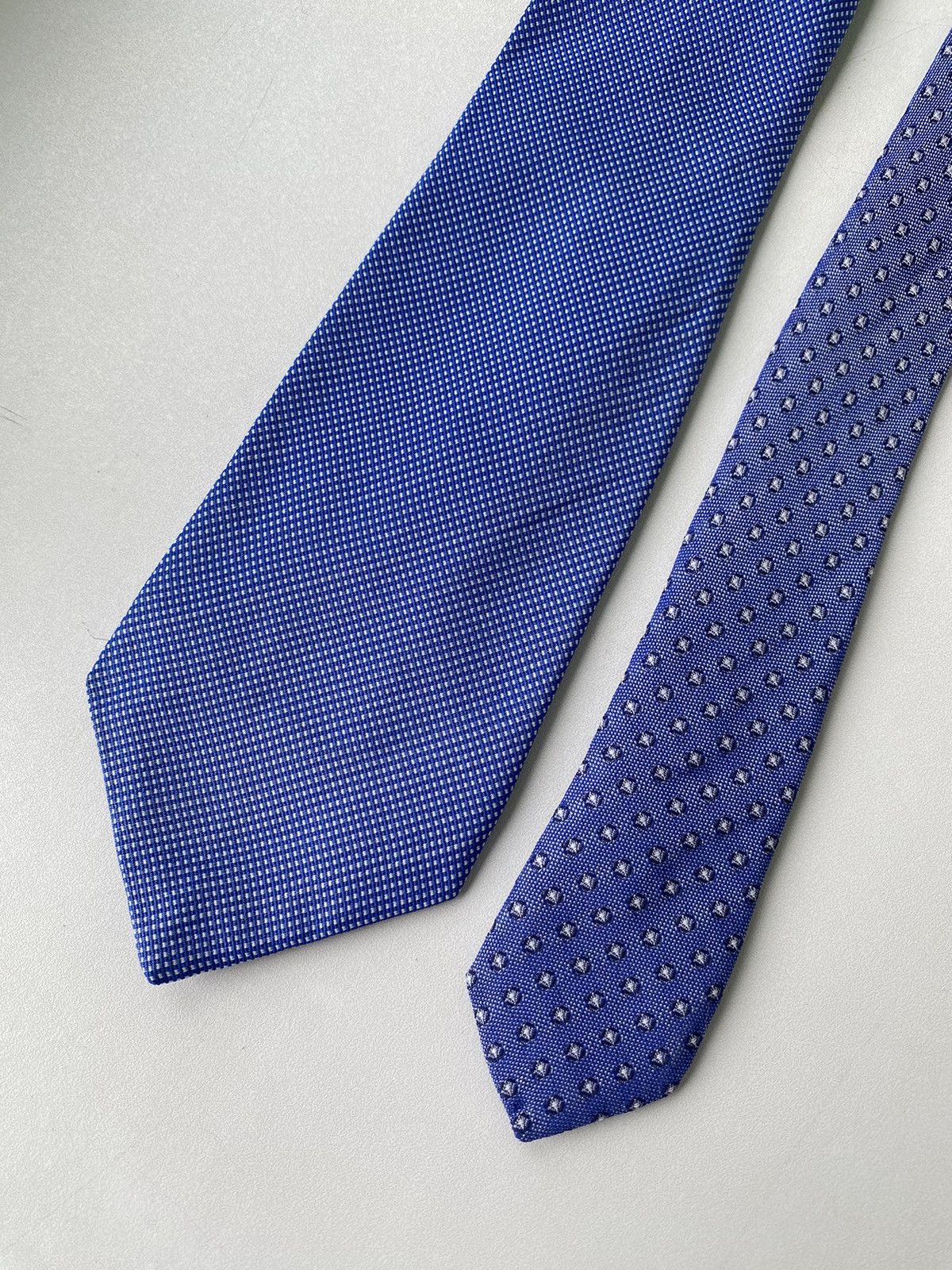 Tommy Hilfiger Tommy Hilfiger navy blue silk necktie with spotted print Size ONE SIZE - 7 Thumbnail