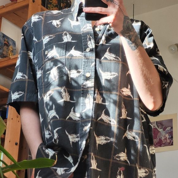 Roper Vintage Roper Bull Skull Black Western Shirt - M Size US M / EU 48-50 / 2 - 7 Thumbnail