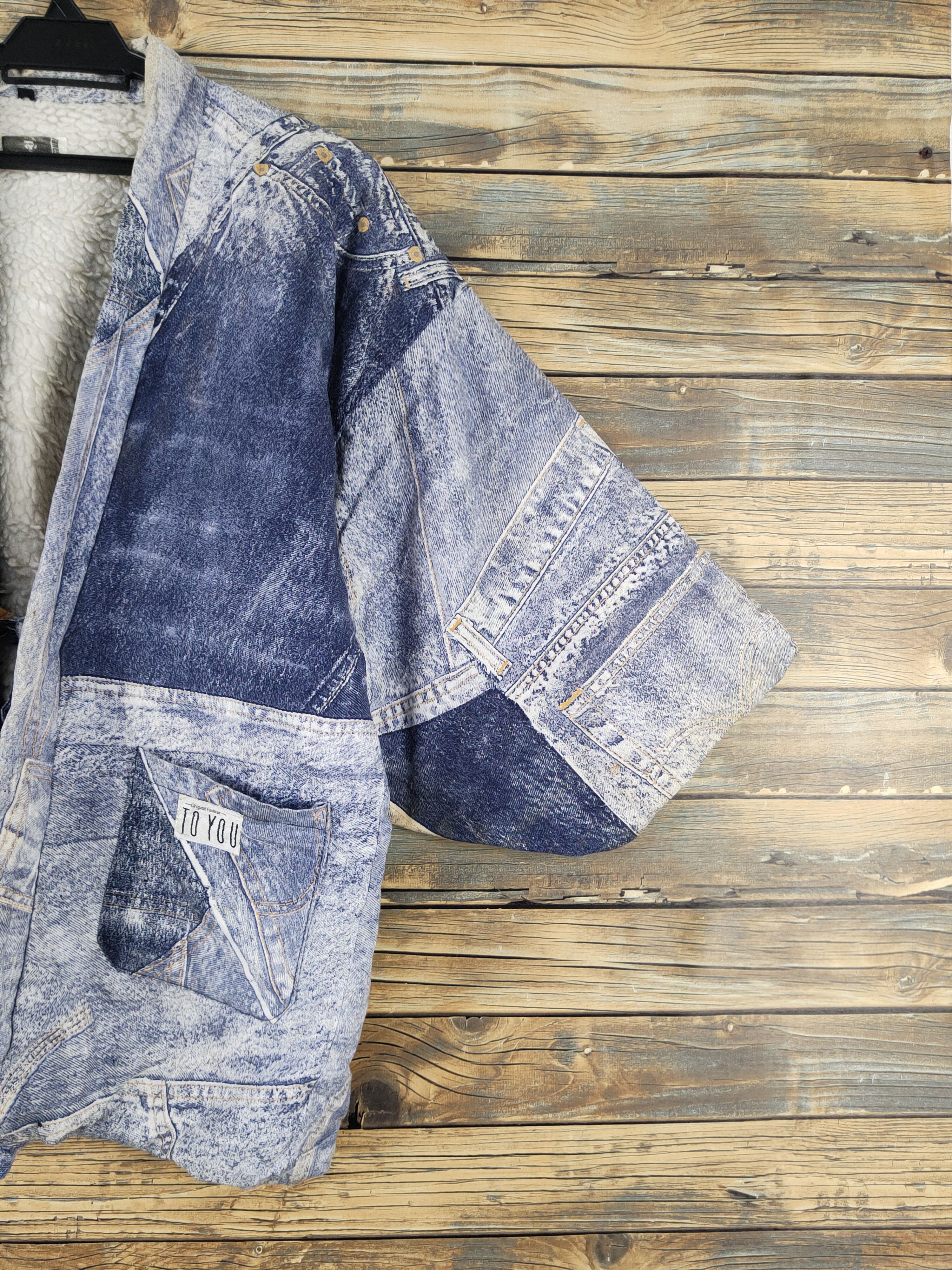 Japanese Brand × Vintage Vintage James Dean ❌ Dear Jimmy Denim Furr Jacket Size US L / EU 52-54 / 3 - 6 Thumbnail