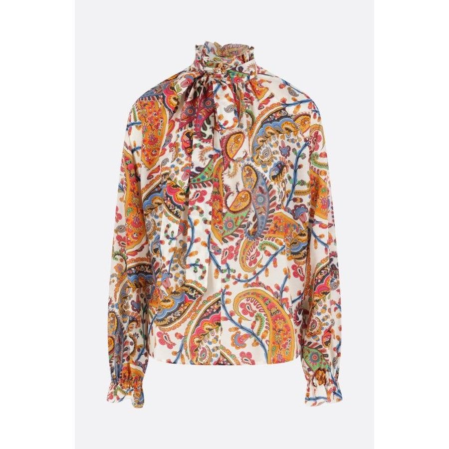 Etro ETRO Multicolor Cotton Silk Paisley Blouse New & Authentic ( Size M / US 6-8 / IT 42-44 - 1 Thumbnail