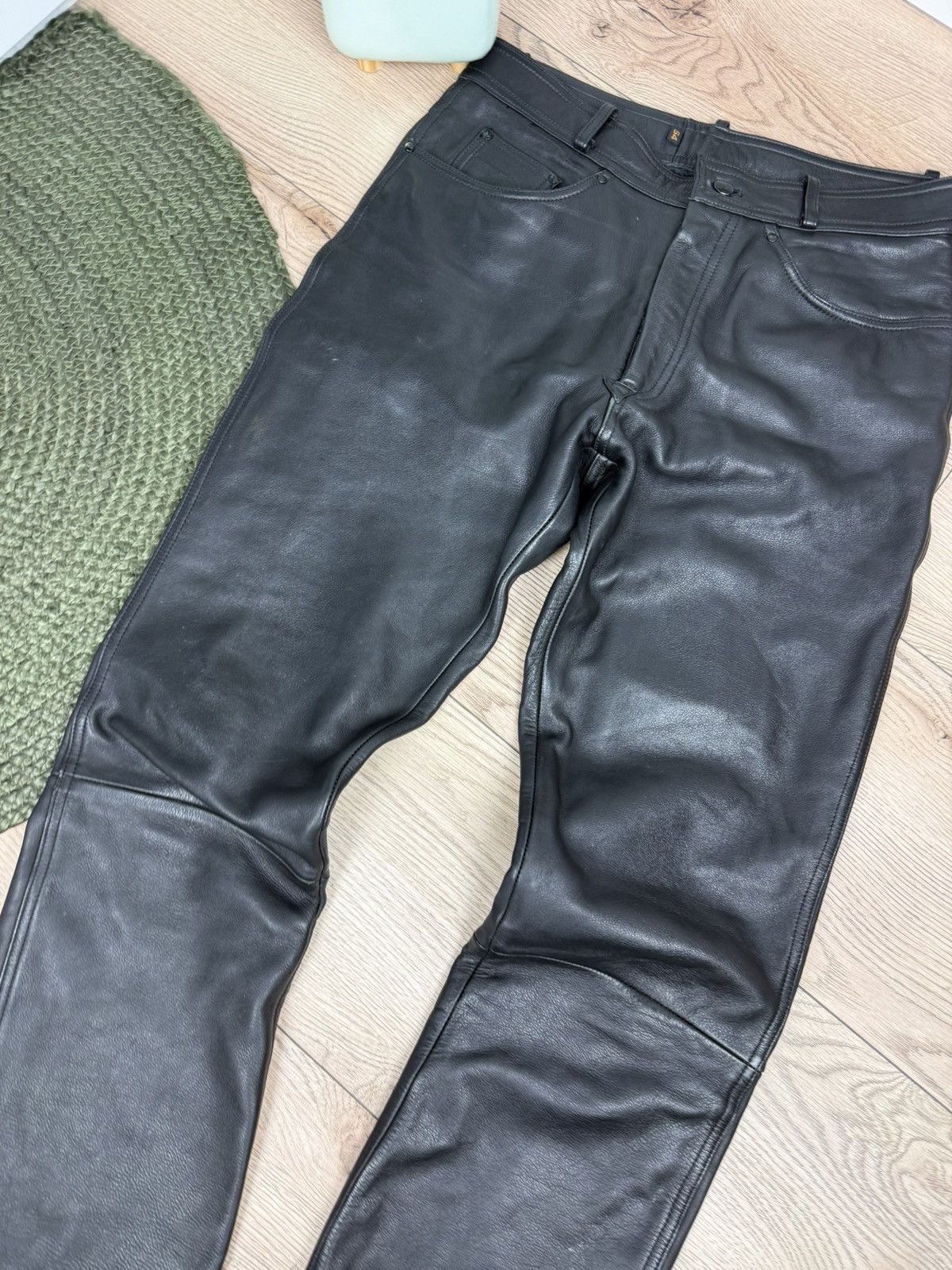 Leather × Vintage Vintage IXS Leather Pants Black Riding Y2K Archival Size US 36 / EU 52 - 3 Thumbnail
