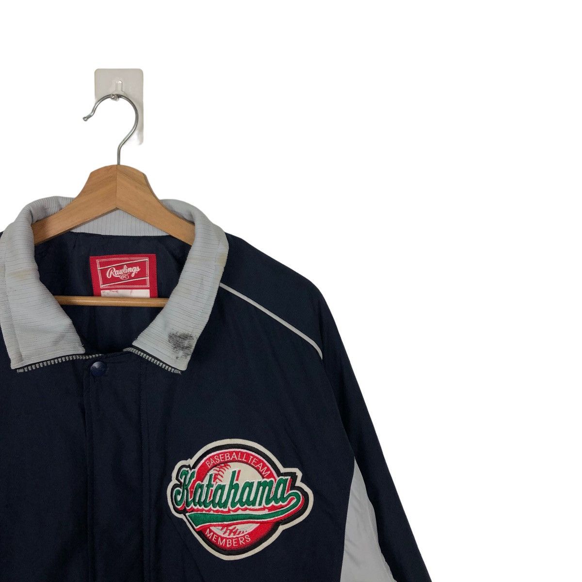 Japanese Brand VINTAGE BOMBER JACKET BASEBALL TEAM KATAHAMA BIG LOGO Size US M / EU 48-50 / 2 - 5 Thumbnail
