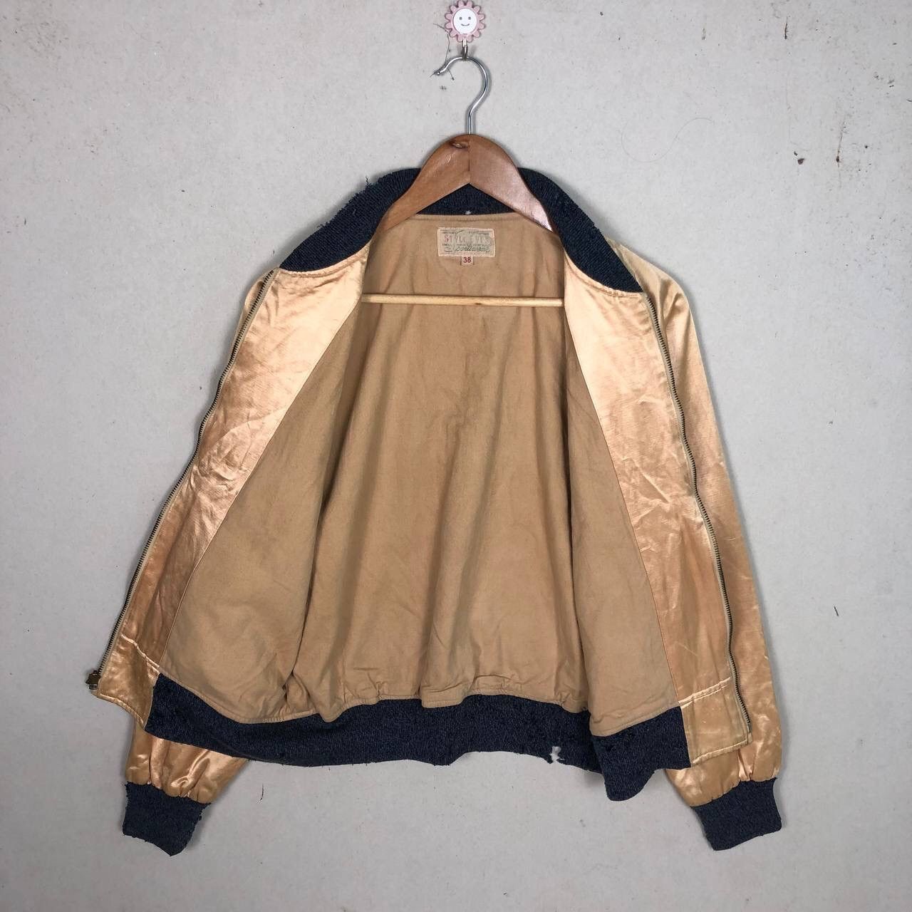 Vintage Vintage 40s/50s Style UNMS Athletic Army Sport Bomber Jacket Size US M / EU 48-50 / 2 - 3 Thumbnail