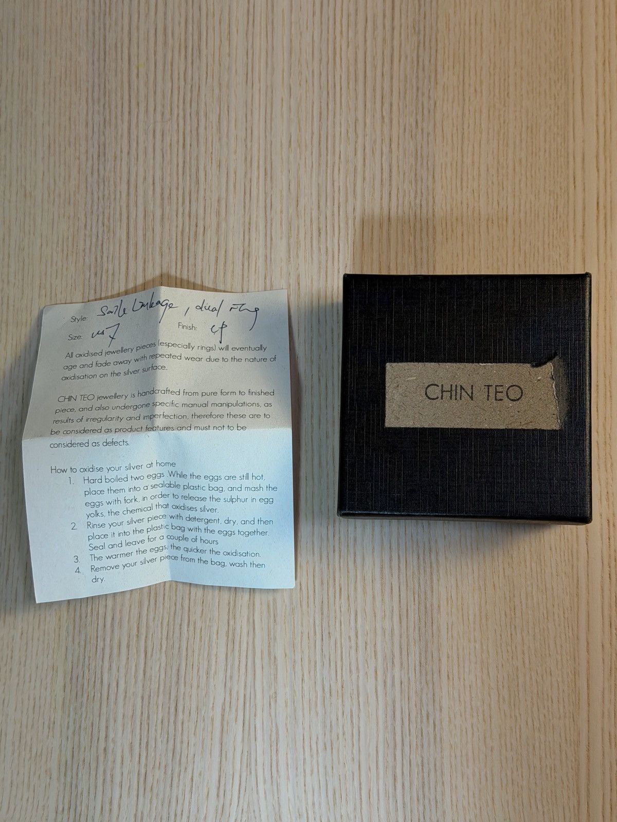 Chin Teo CHIN TEO Saile Linkage Dual Ring (Silver) Size 7 Size ONE SIZE - 3 Thumbnail