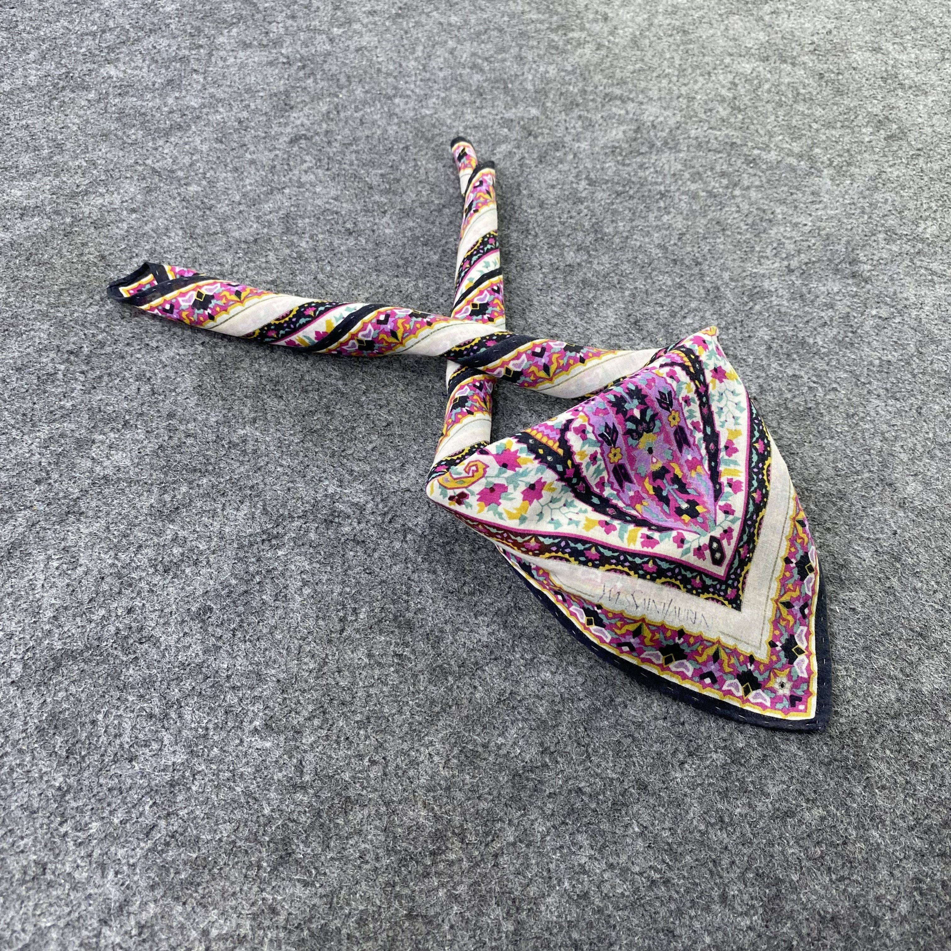 Yves Saint Laurent Handkerchief Neckerchief Bandana-B2012