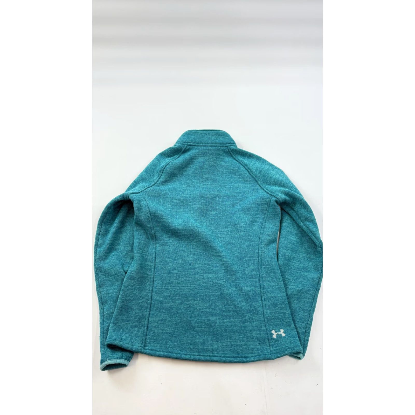 Under Armour Under Armour Pullover Womens M Blue 1/4 Zip Mock Neck Long Sleeve Fleece ColdGear Storm1 Sweatshirt Top Size M / US 6-8 / IT 42-44 - 6 Thumbnail
