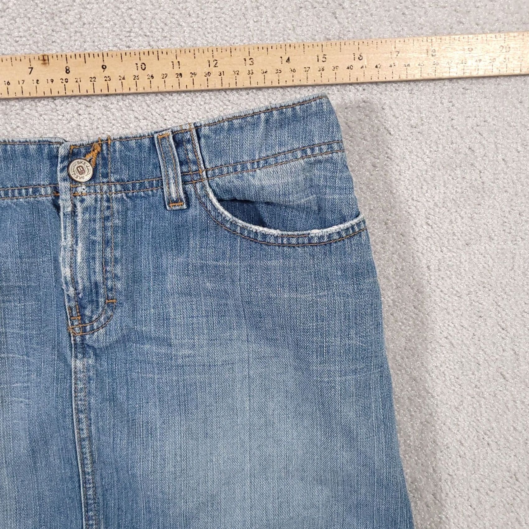 BKE Buckle BKE Denim Skirt Women's Size 27 Harbor Jean Skirt BKL131 Mini Distressed Skirt Women Girls Mens? Size 27" / US 4 / IT 40 - 6 Thumbnail