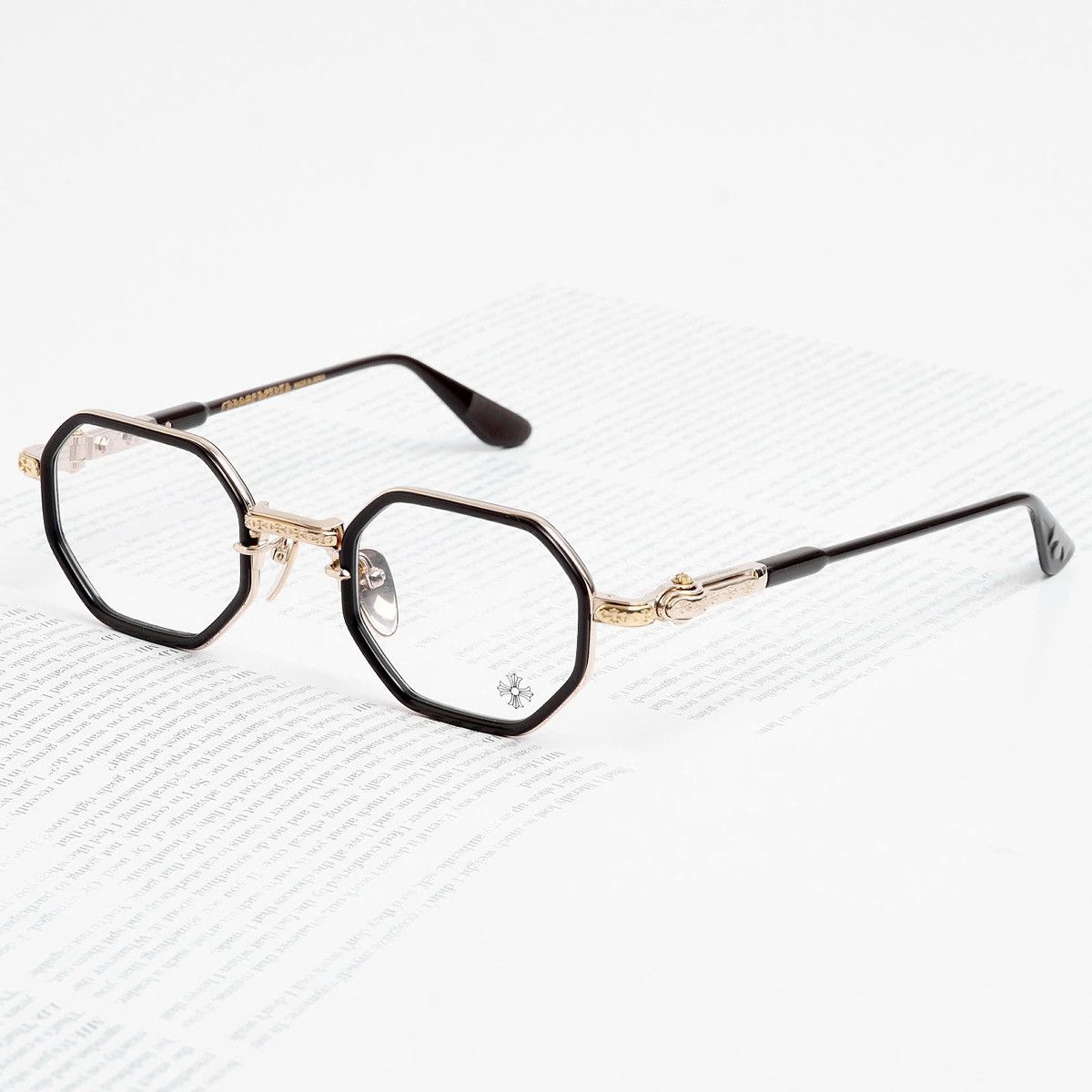 Chrome Hearts CHROME HEARTS TATTERS CLASSIC BROWN - GOLD PLATED GLASSES Size ONE SIZE - 2 Thumbnail