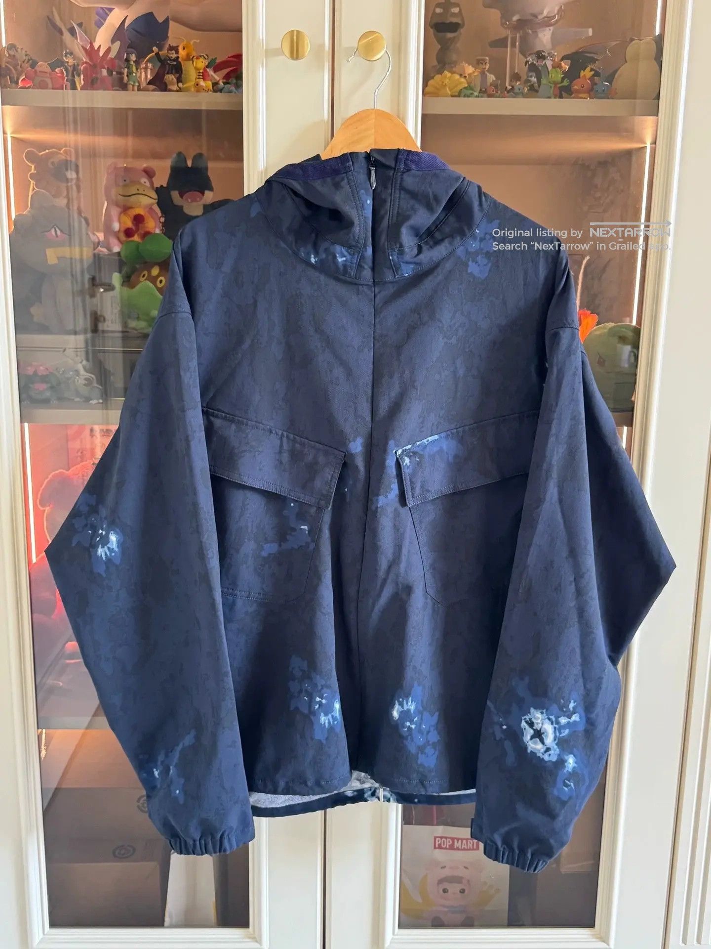 Nanamica 23ss Alphadry Hooded Parka Tie-Dye M in Blue, Men's — image 2 of 6