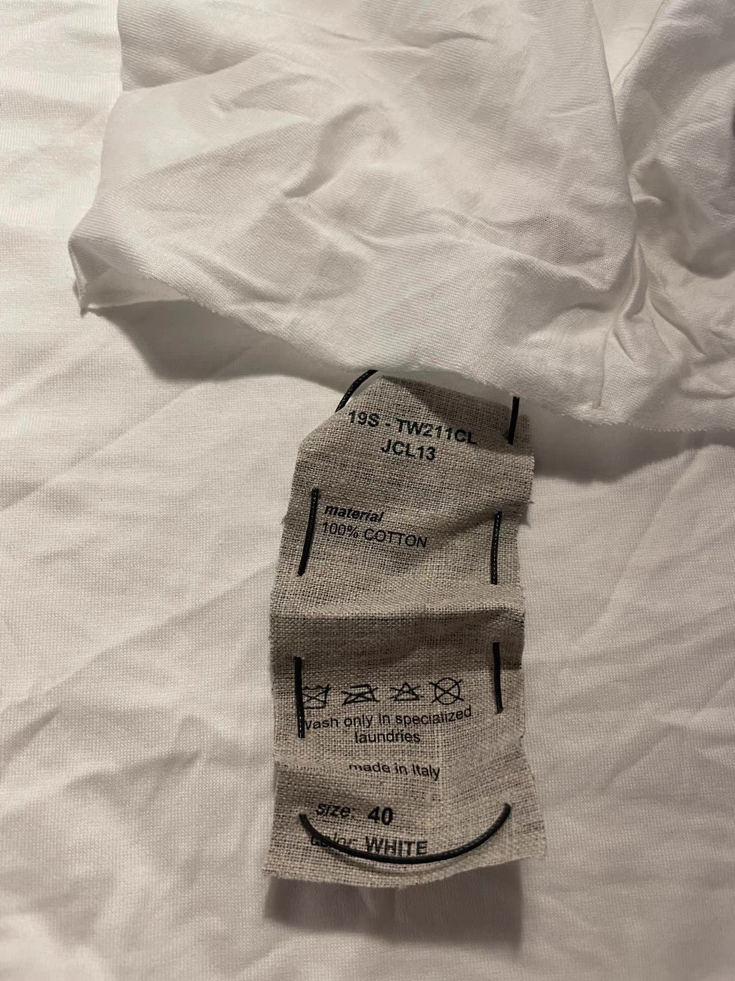 Ma+ m.a+ 19SS Women's White One‑Piece Oversized Tee Ｑ25 Size S / US 4 / IT 40 - 2 Thumbnail