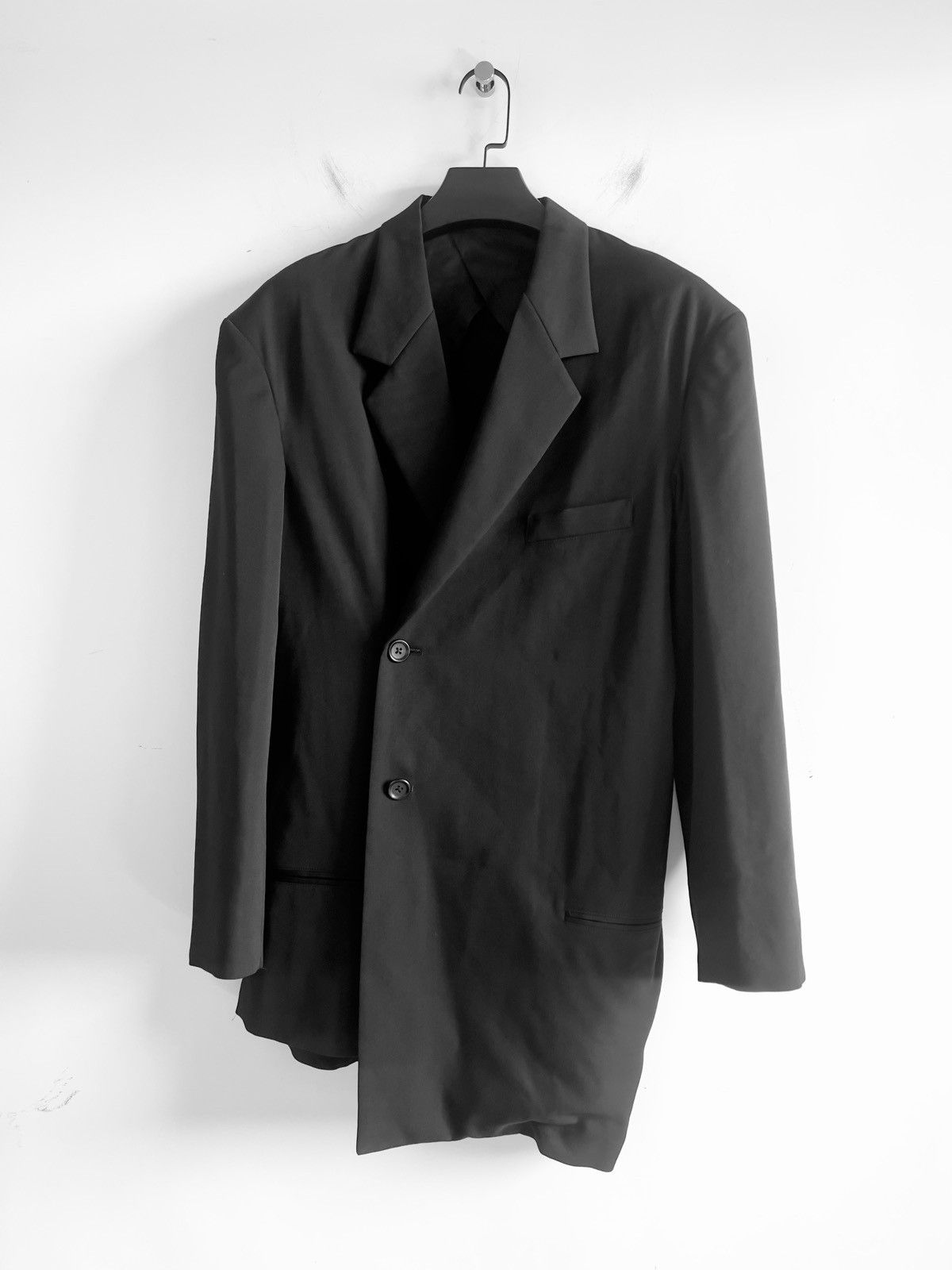Yohji Yamamoto Yohji Yamamoto Pour Homme W/GABARDINE DRAPING JACKET BLAZER Size US M / EU 48-50 / 2 - 2 Thumbnail