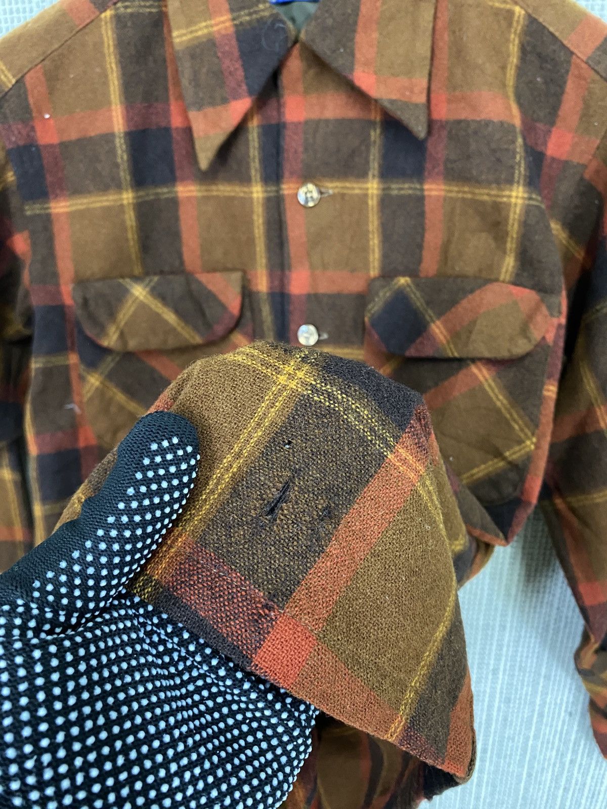 Pendleton × Vintage Vintage Pendleton Check Shirt Button M USA Made 70s Mens Size US M / EU 48-50 / 2 - 8 Thumbnail
